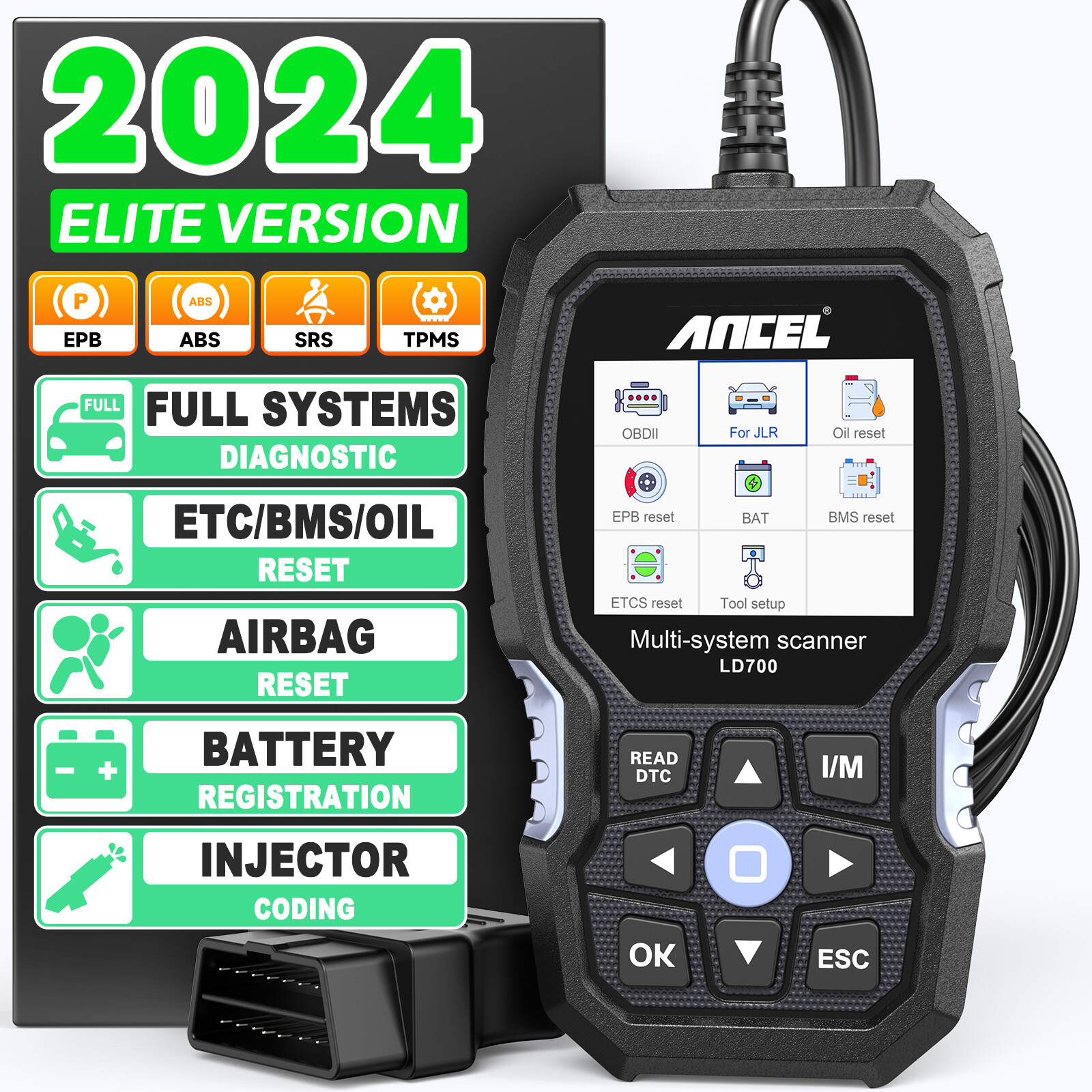 Fit For Toyota Automotive Full System Diagnostic Tool Scanner OBD2 Code Reader