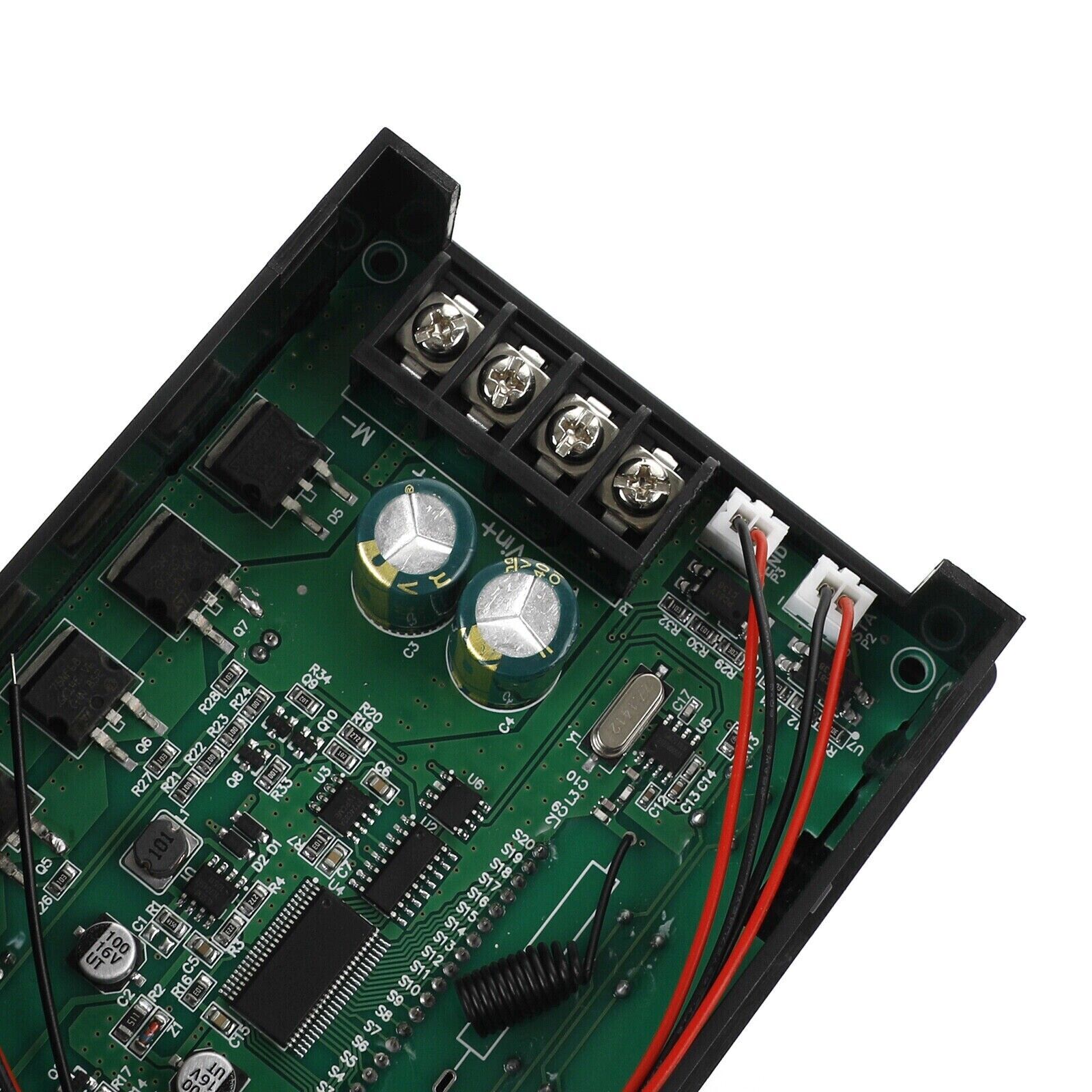 Speed Controller PWM DC Motor Timing Reversible Remote Control LCD-Display 60A