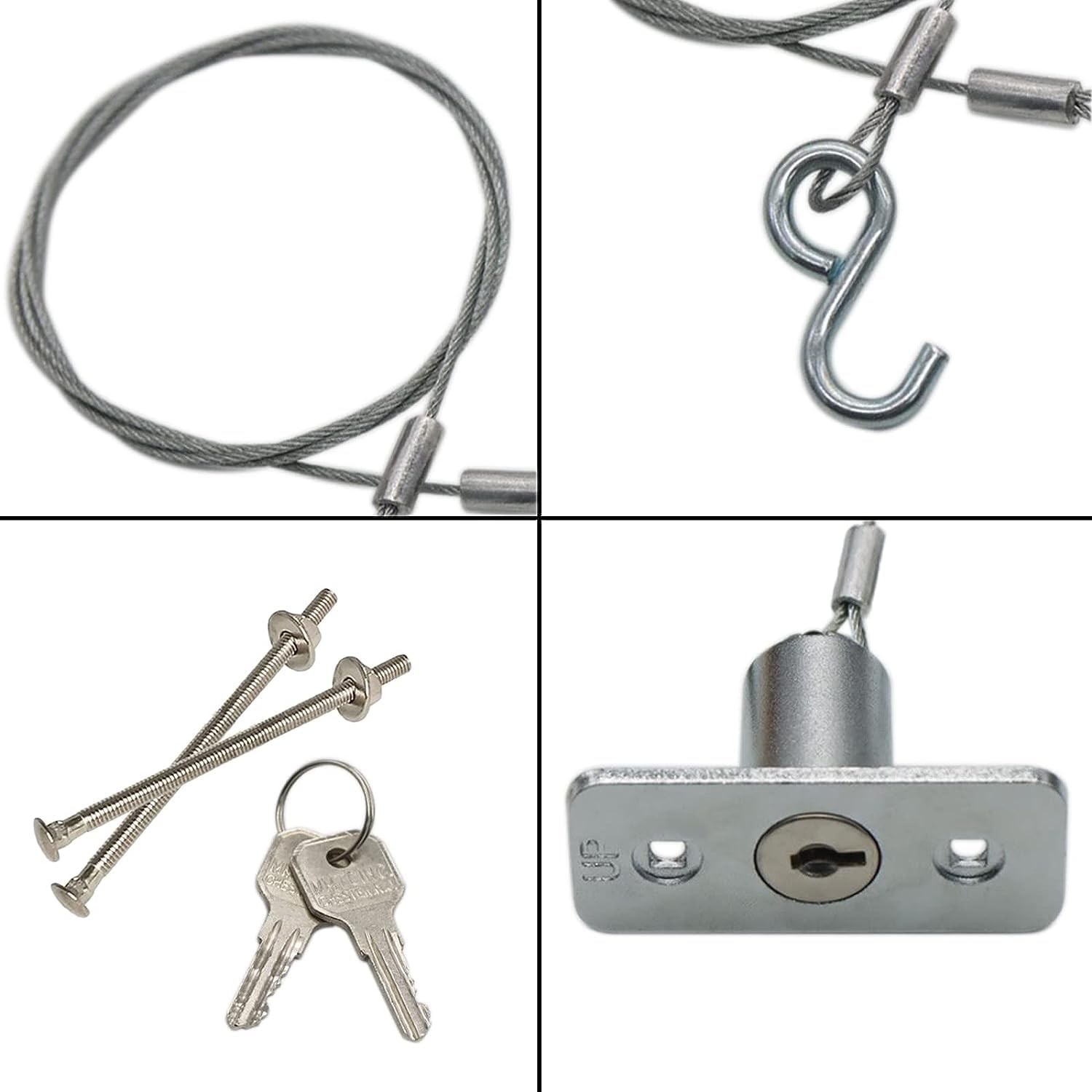 Garage Door Emergency Release Lock Kit Includes Keys & Mount Hardware NEW