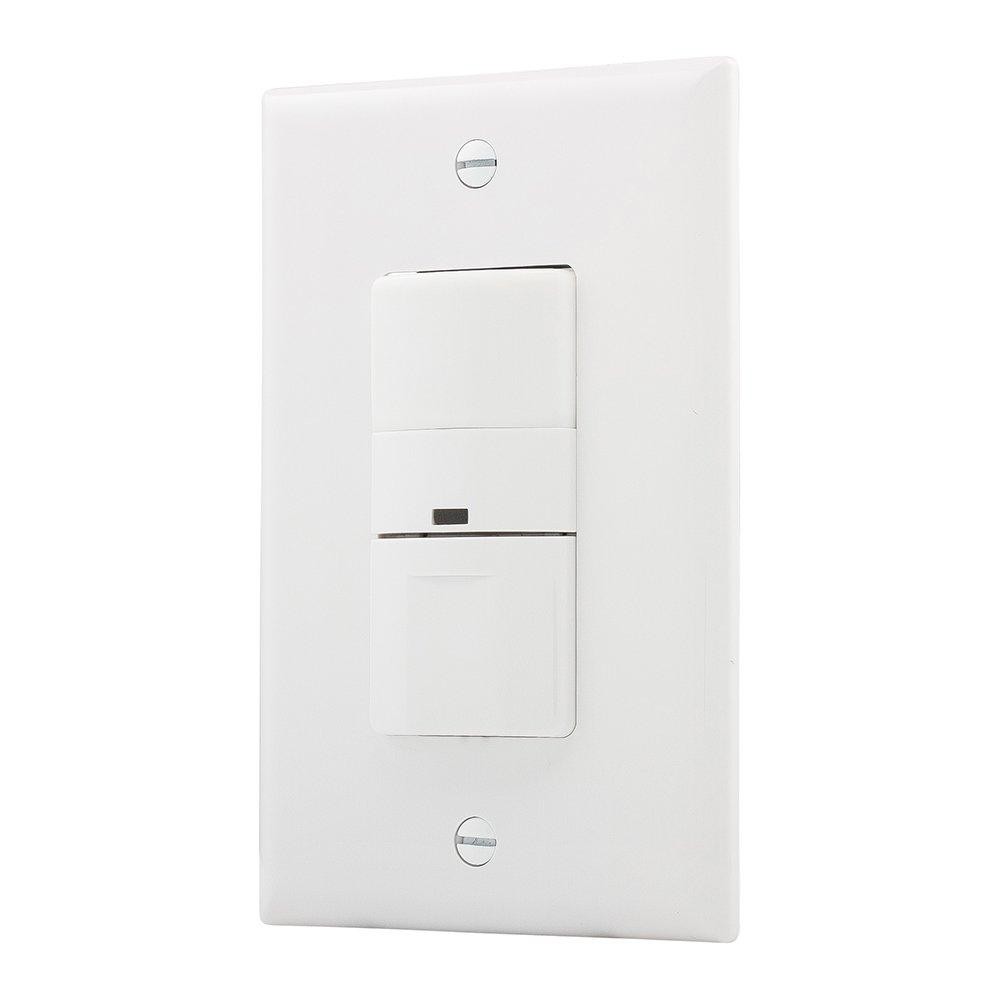 Eaton VS306U-W 600-Watt 120V Wall Mount Occupancy/Vacancy Sensor without Wallpla