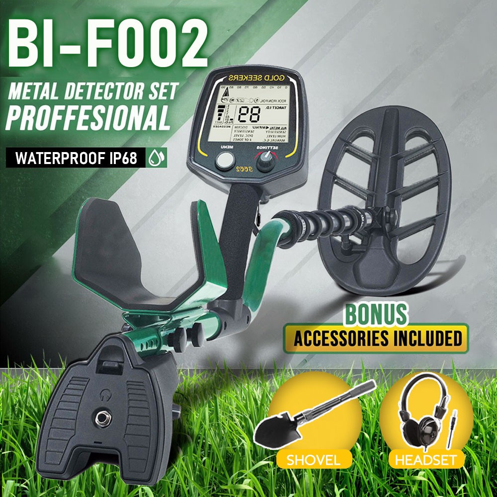 GOLDSEEKERS T002 Metal Detector: Target-ID, Pinpoint Function USA Fast Delivery