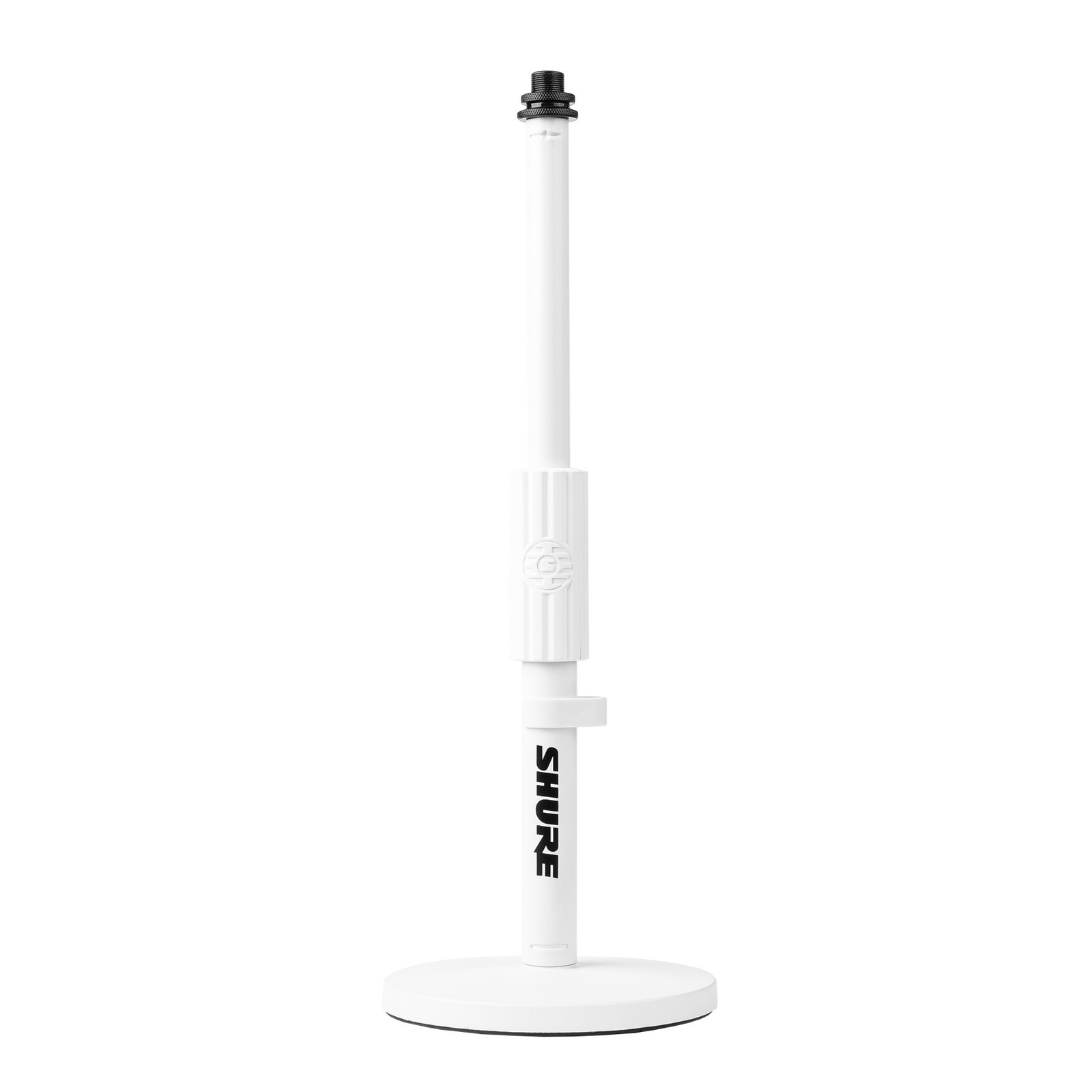 Shure by Gator SH-DESKTOP1 Round Base Desktop Microphone Stand, White