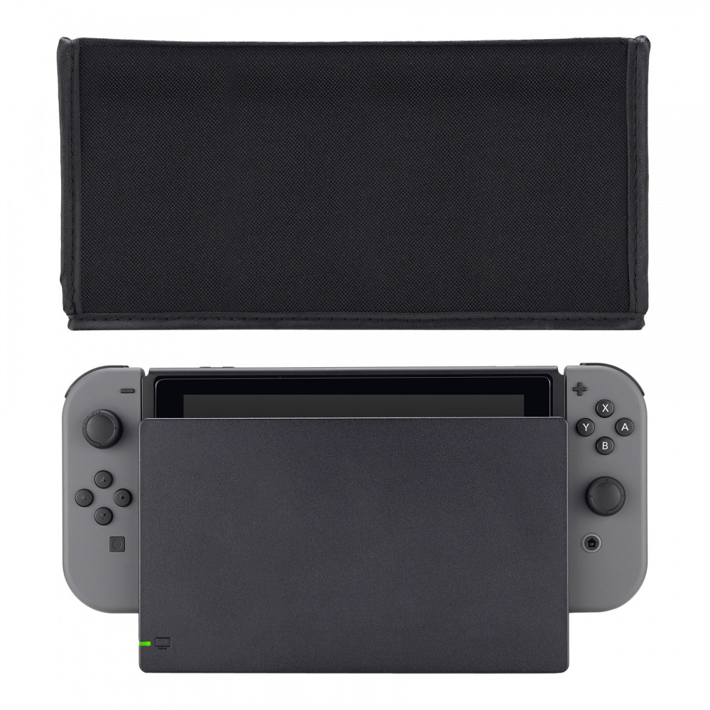 Black Nylon Waterproof Dust Cover for Nintendo Switch Console Charging Dock