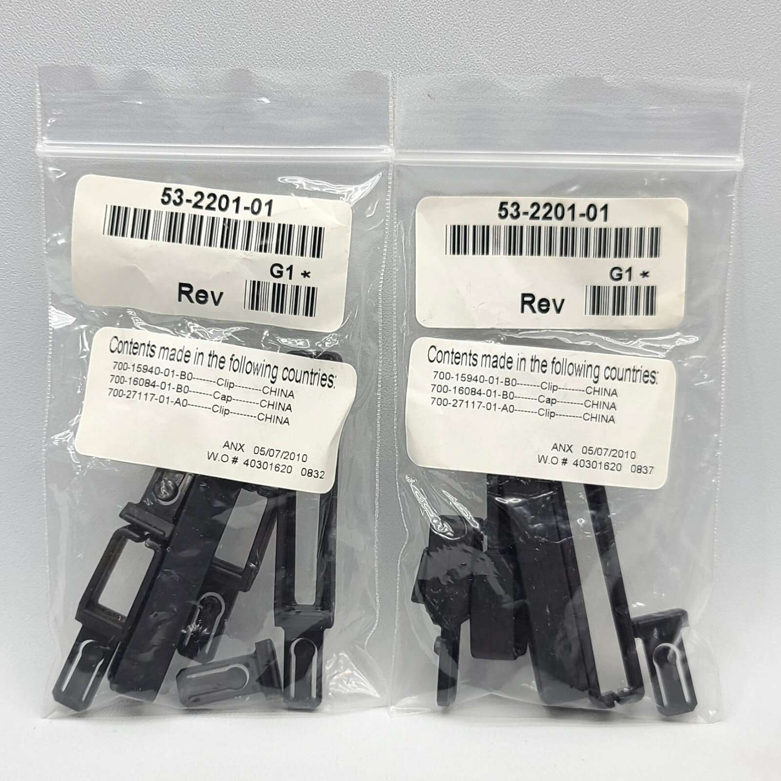 ⭐️ (2pks) Cisco Systems Spare Clips & Caps 53-2201-01 Rev G1