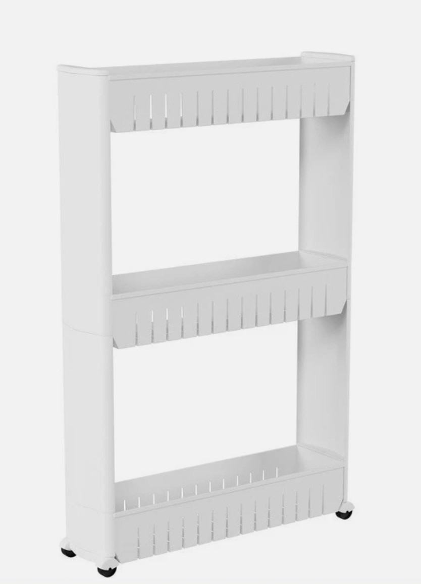 3-Tier Rolling Cart Slim Slide Out Pantry Storage Rack Kitchen Laundry Organizer