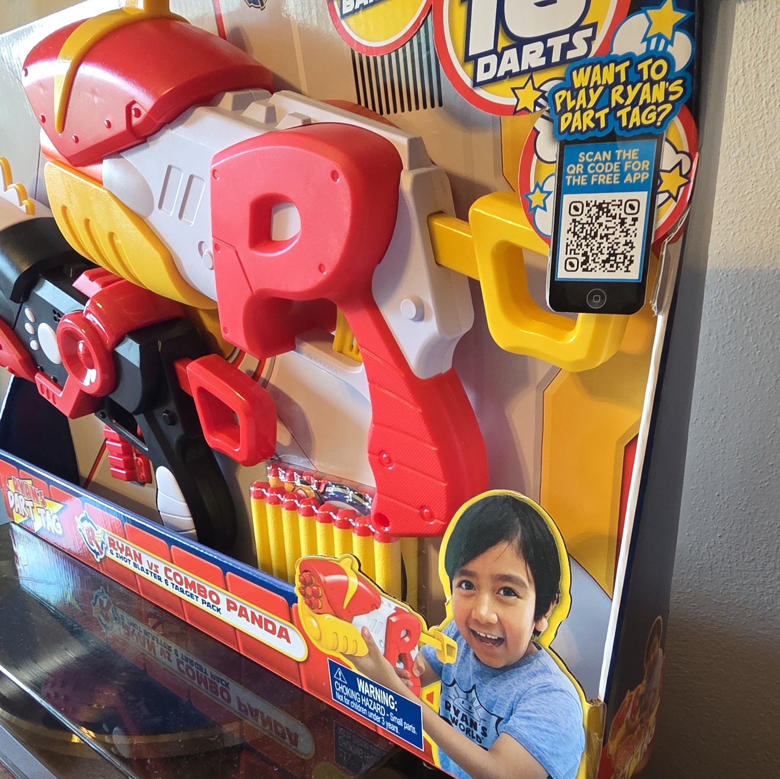 🔥 Ryan's World Ryan's Dart Tag Ryan vs Combo Panda Blaster 2-Pack BNIB 🔥