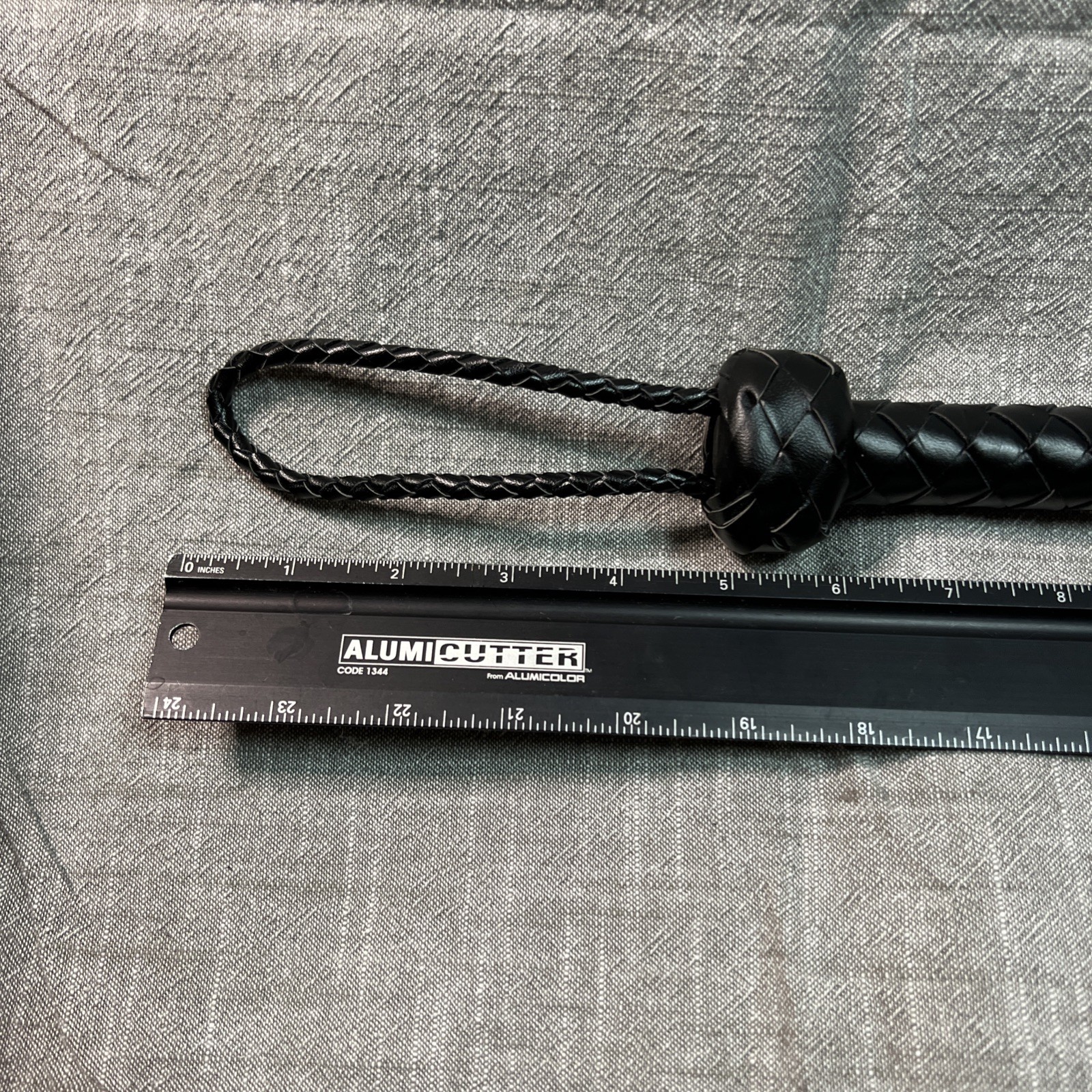 Leather 18” Whip With 9 “ Handle 4.5” Wrist Loop