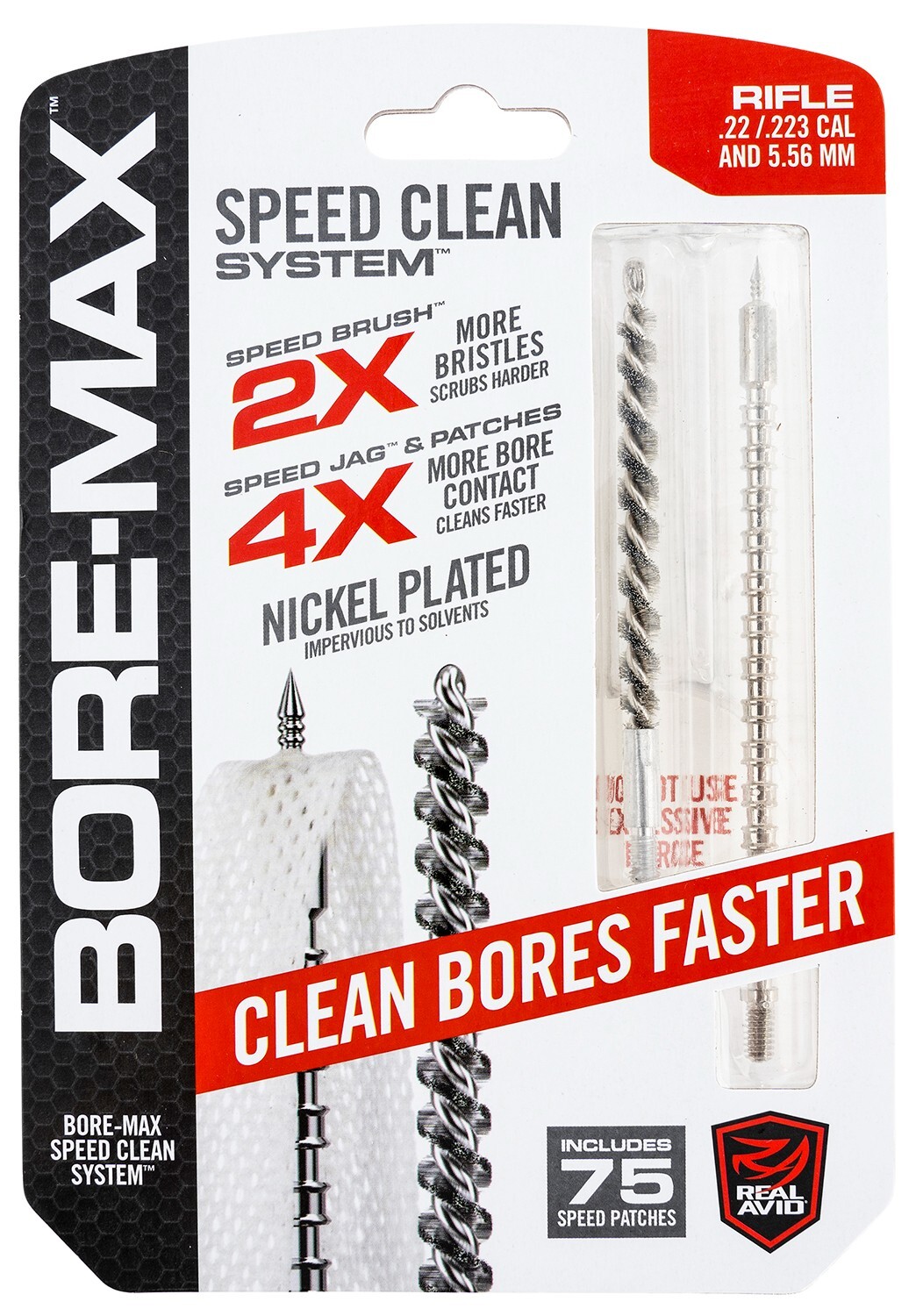 Real Avid AVBMSET223 Bore-Max Speed Clean Upgrade Set 223 Rem 22 Cal