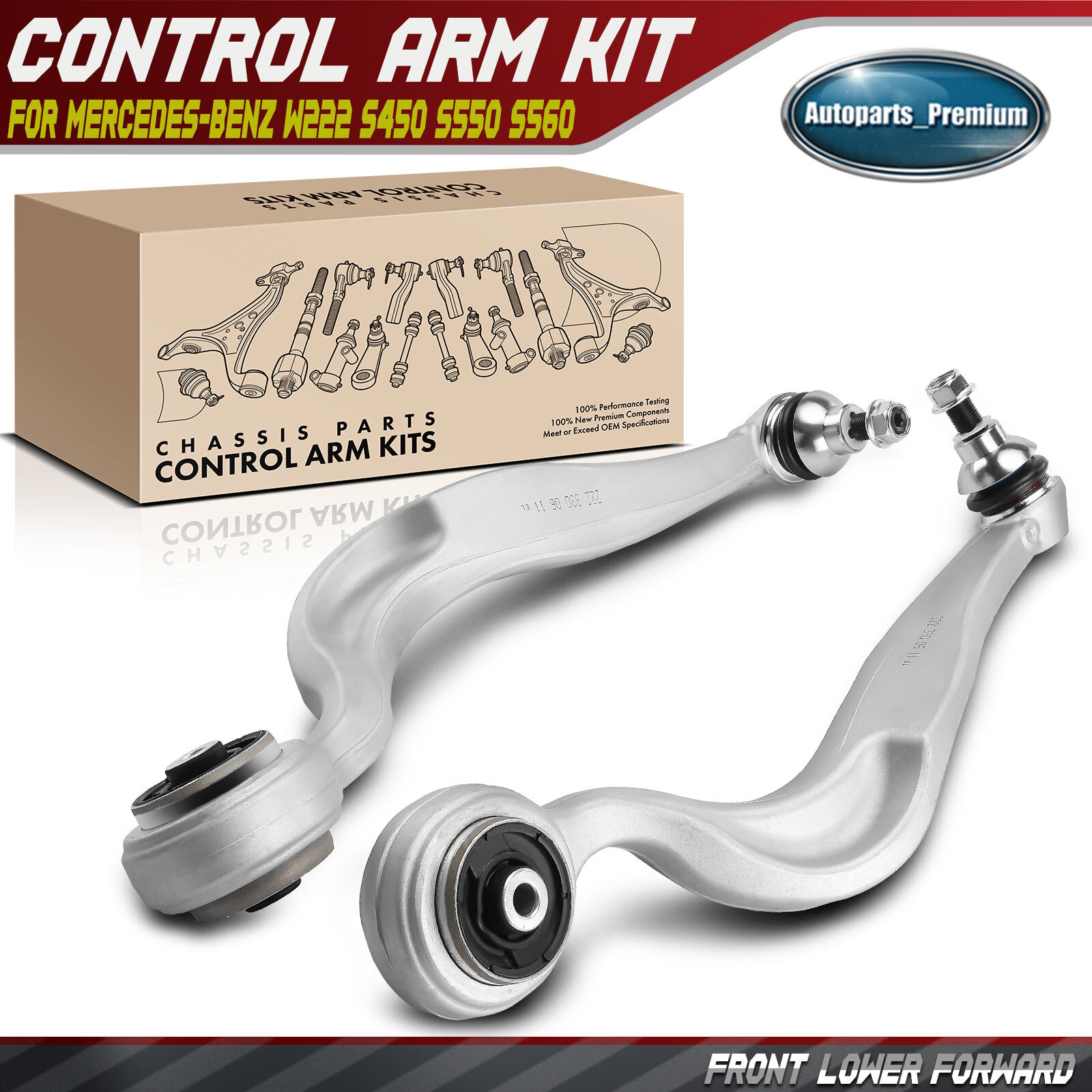 Front Lower Forward Control Arm and Ball Joint Assembly for Mercedes-Benz W222