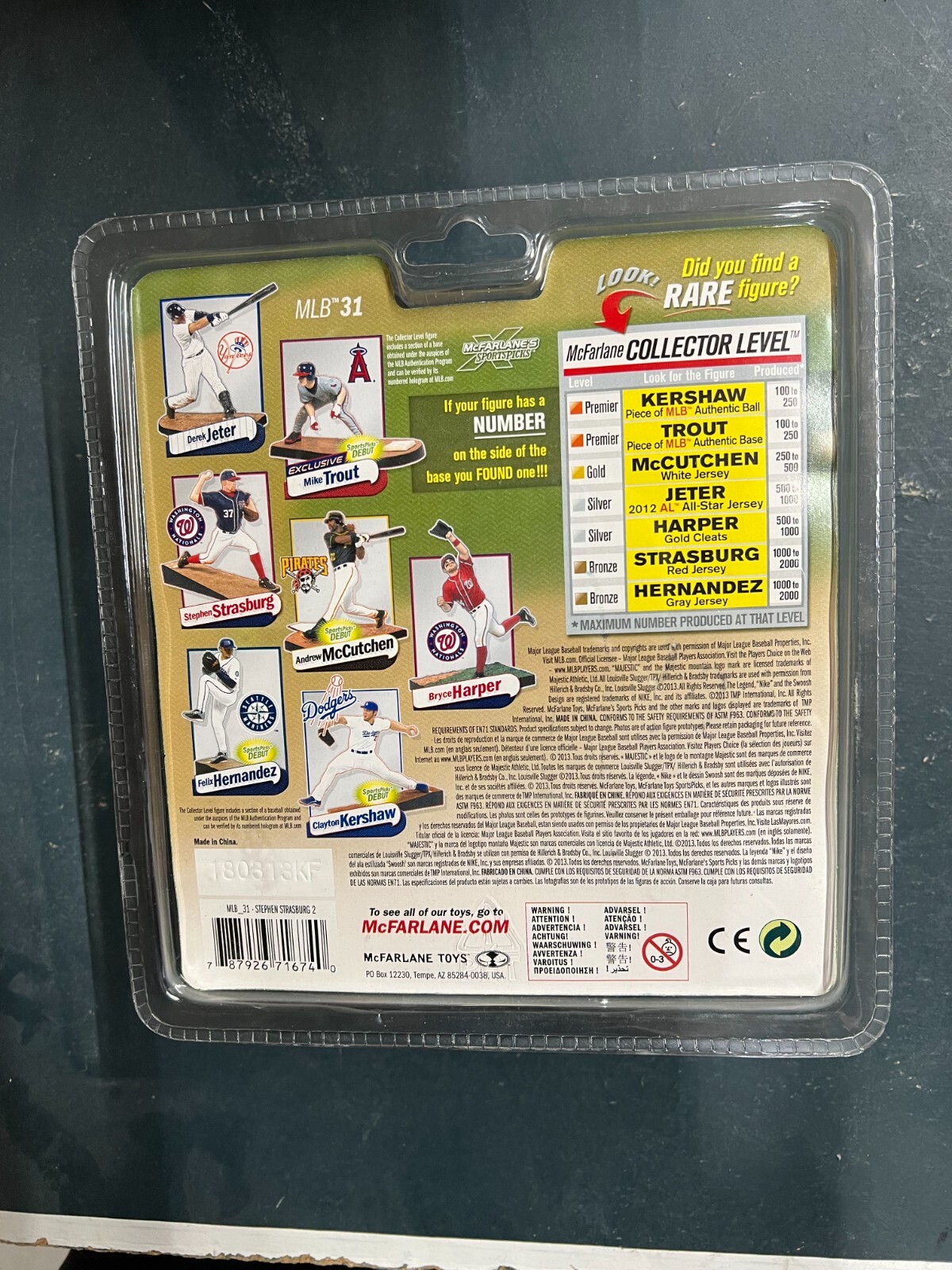 Mcfarlane MLB Figure Stephen Strasburg Variant Series 31