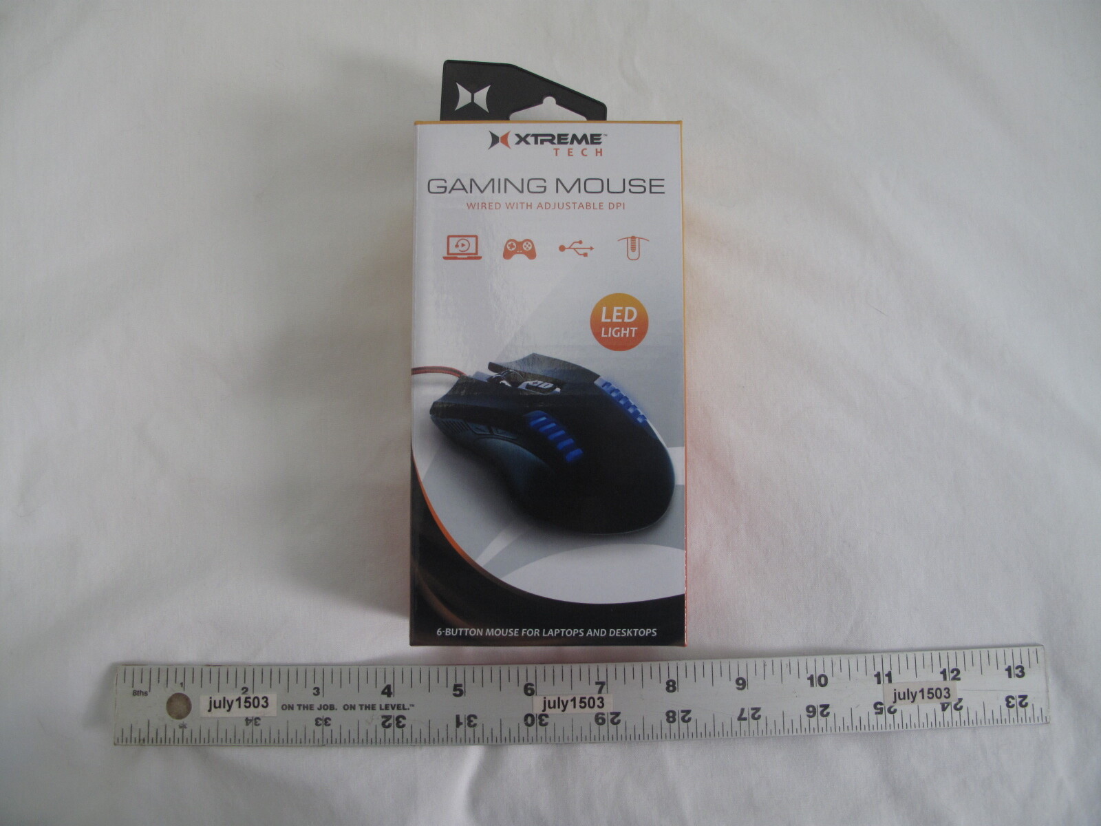(1) NEW Xtreme Tech Gaming Mouse Wired w/Adjustable DPI 6-button Plug-n-Play