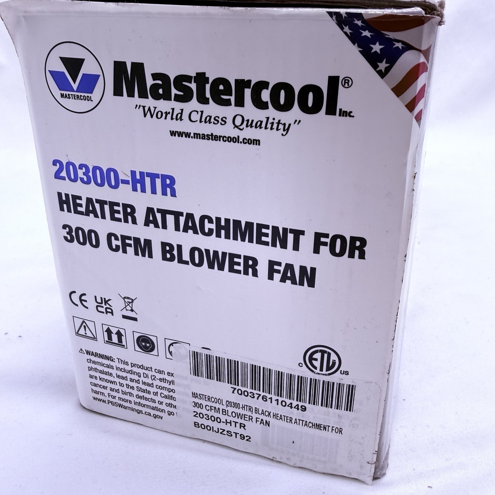 MASTERCOOL BLACK HEATER ATTACHMENT FOR 300 CFM BLOWER FAN, 20300-HTR, 1320 WATTS