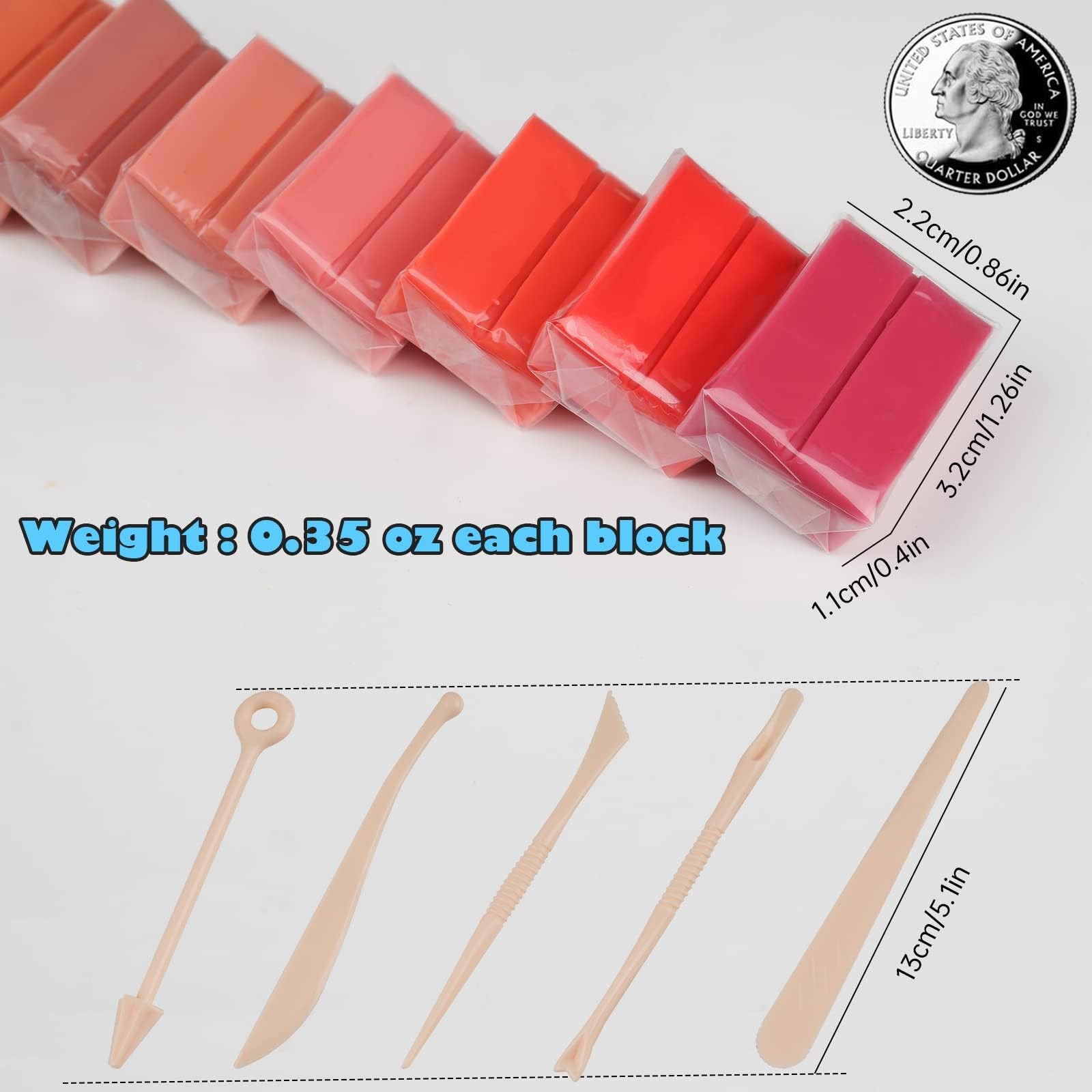 Tomorotec 100PCS Polymer Clay Value Pack 82 Colors in Bulk Small