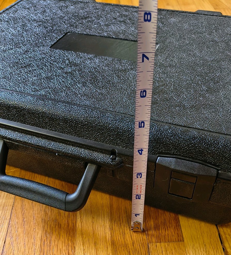 Hard Plastic Carrying Case 16x12 Black Tool Equipment Protective Storage Box