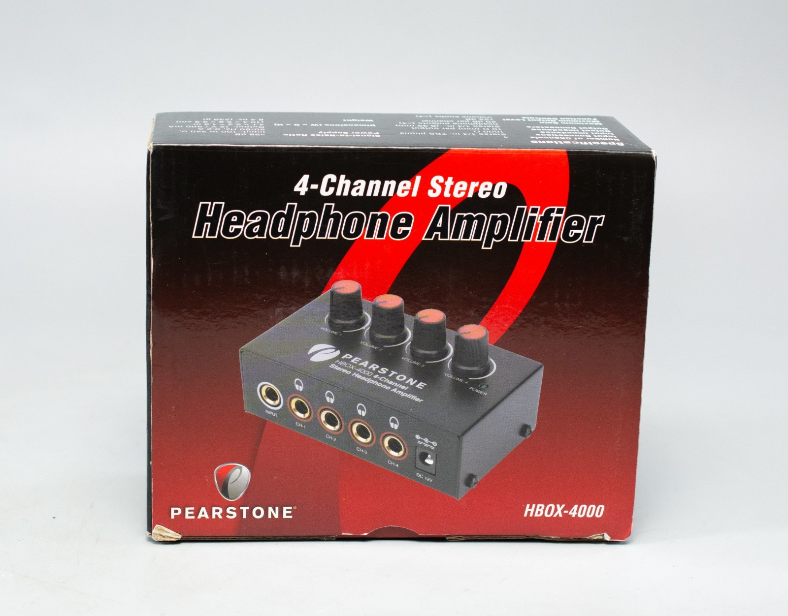 (MA5) Pearstone HBOX-4000 4 - Channel Stereo Headphone Amplifier (NEW)