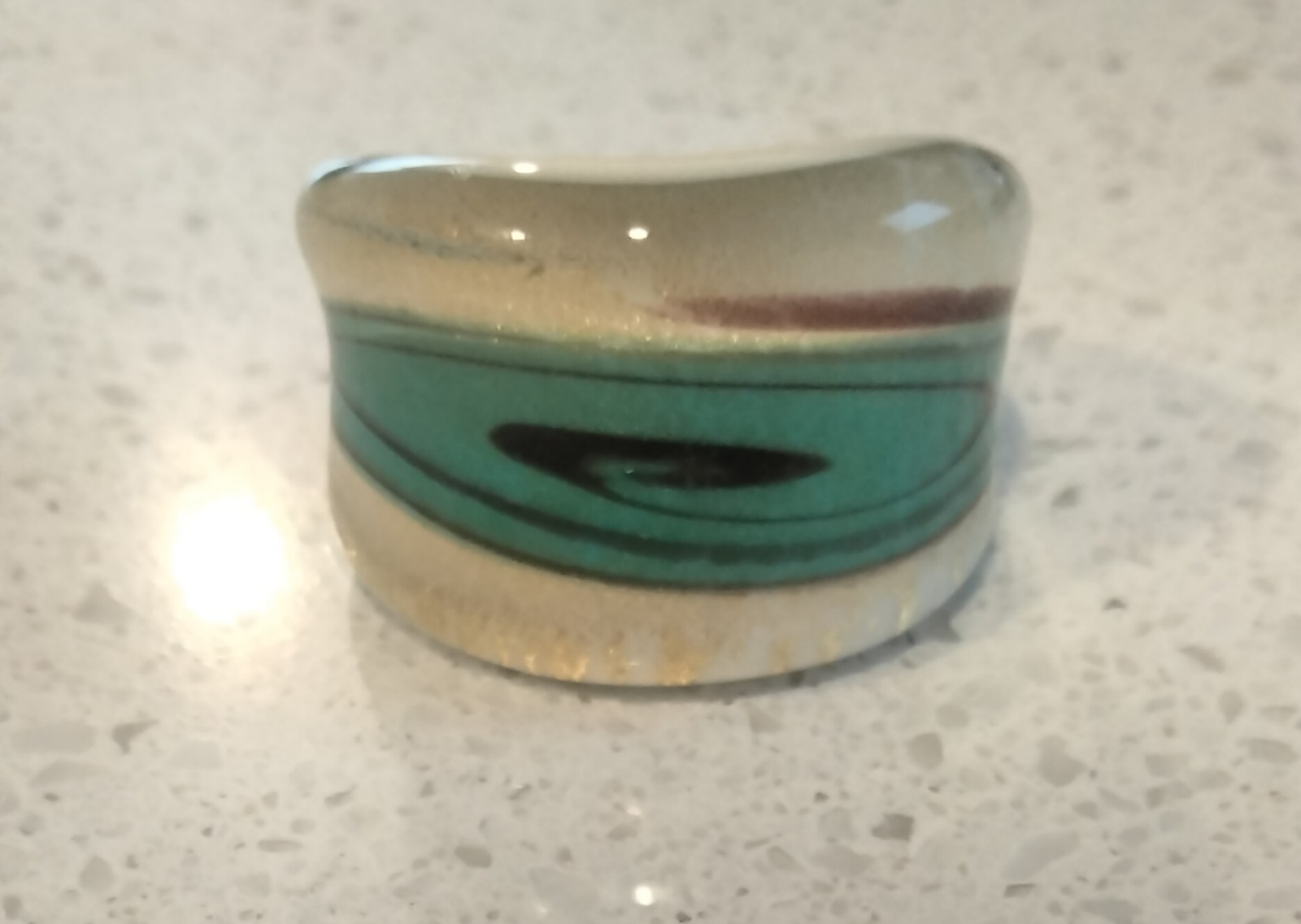 Artisan Uniquely Beautiful Glass Ring