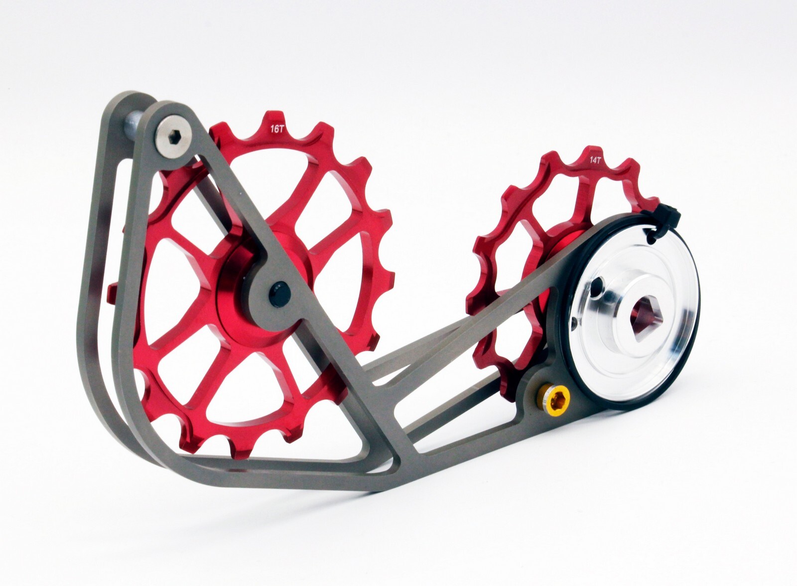 Swishti Road Bike Oversized Pulley Titanium Cage For SRAM Force Etap Axs Red