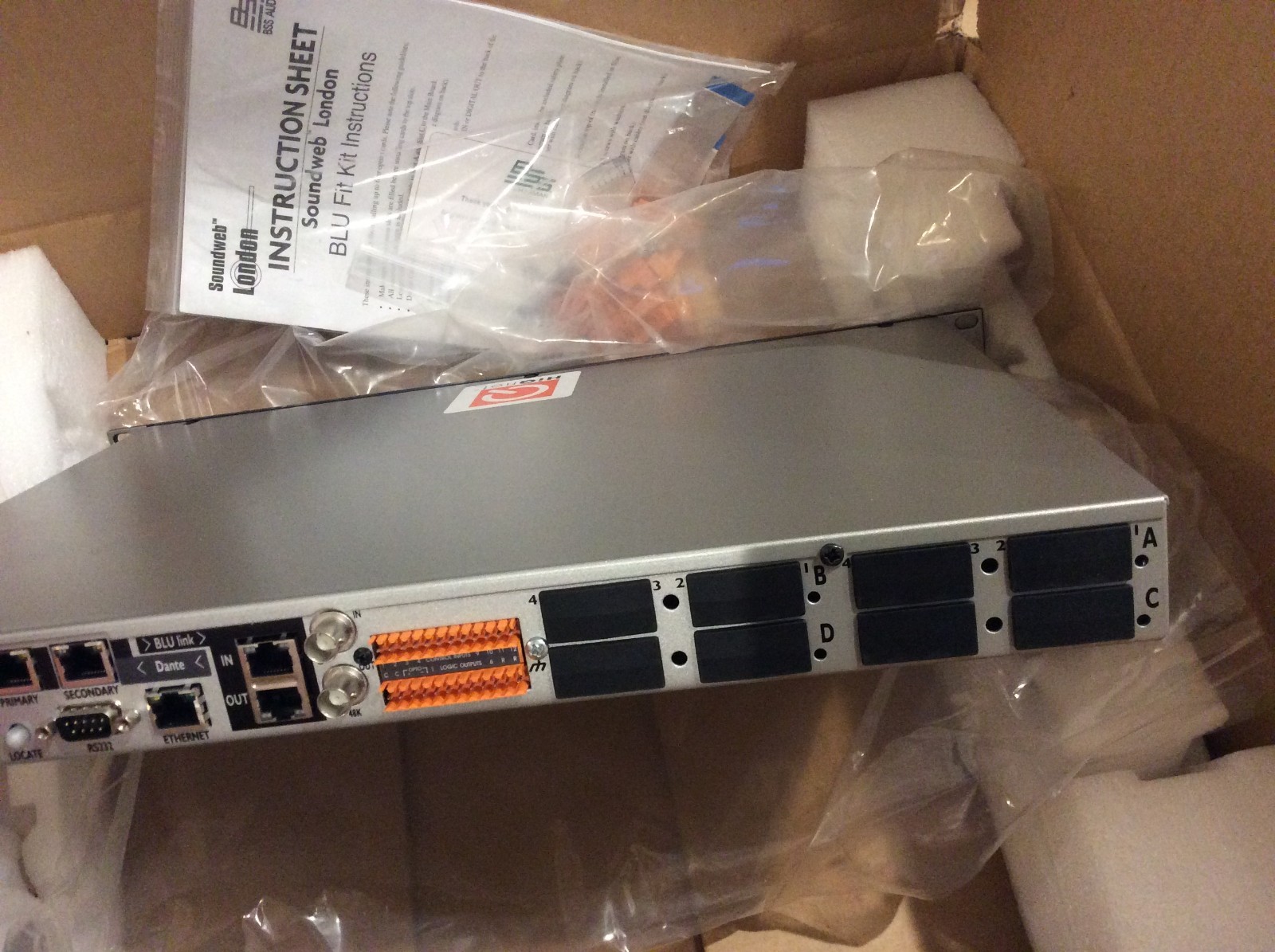 BSS Soundweb London BLU-806 DA Signal Processor Rack Digital Audio