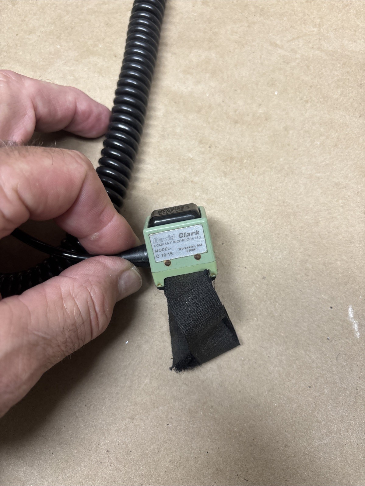 DAVID CLARK C10-15 PTT (Push To Talk) SWITCH Tested Good