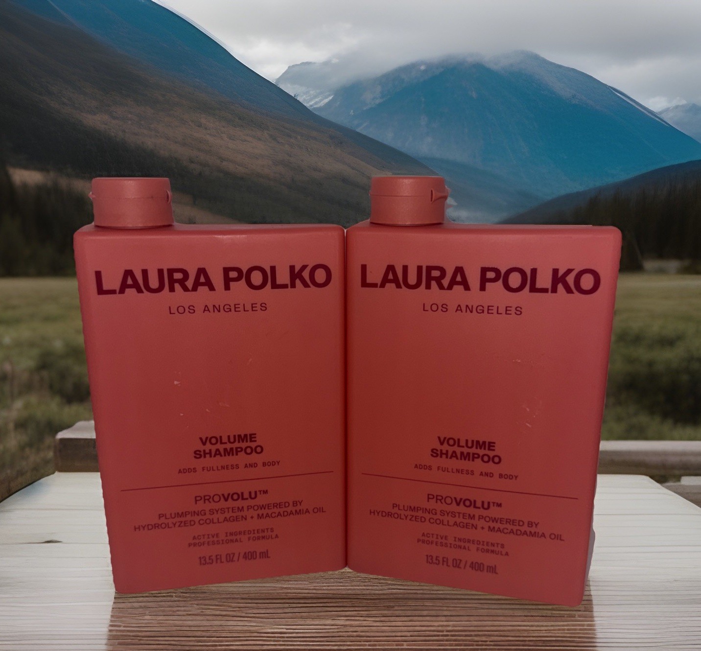 Lot Of 2 Laura Polko Los Angeles Color Protect Volume Shampoo Provolu 13.5FLoz