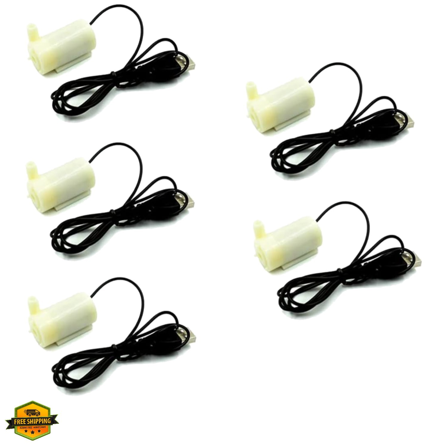 5pcs DC3-6V Low Noise Brushless Motor Pump Mini Micro Submersible Water Pump ...