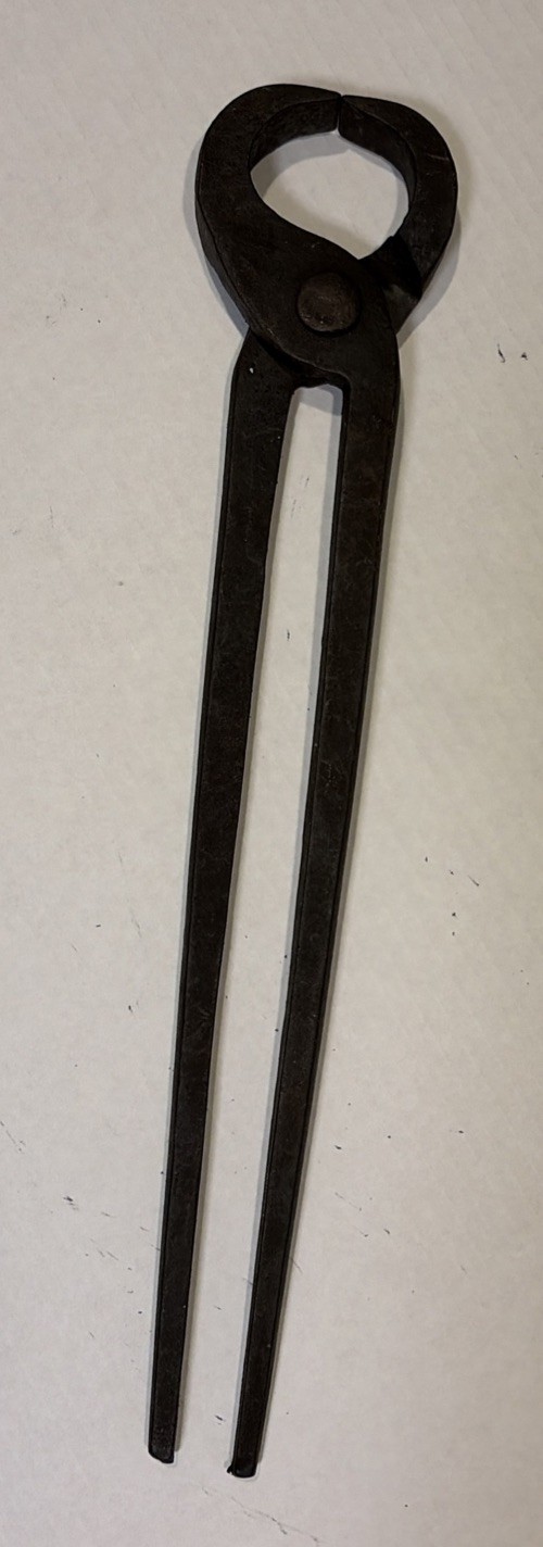 Vintage  Blacksmith Tool Heavy Foundry Forge 15.5  Inches 12” Handles Tongs Nips