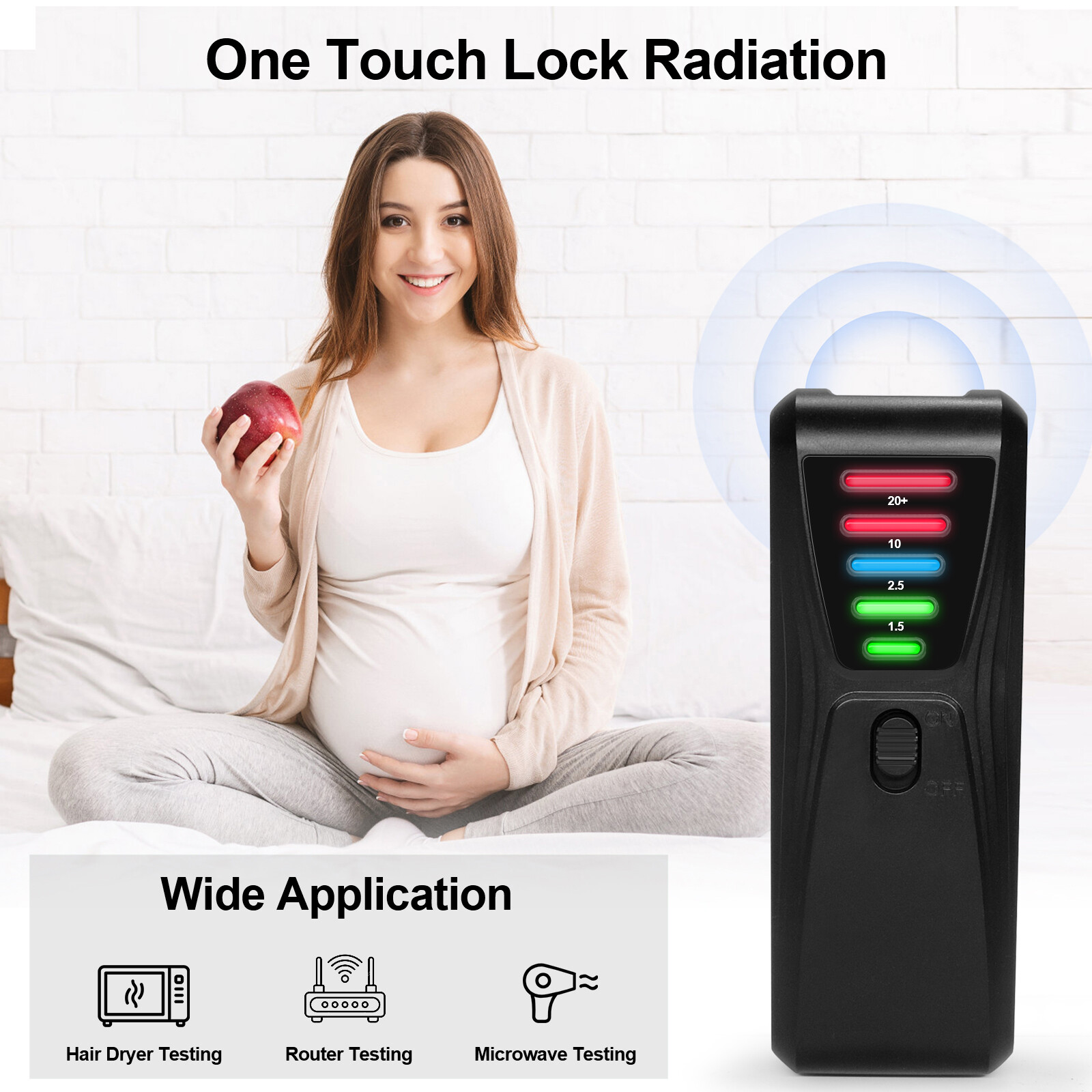 Magnetic Field Detector EMF Meter Portable New  Electromagnetic Radiation Tester