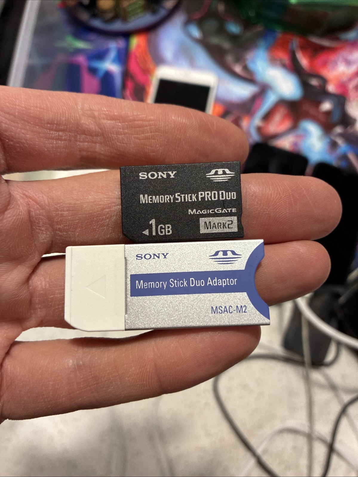 Sony Memory Stick Duo Adapter  MSAC-M2  with 1 GB MagicGate Pro Duo