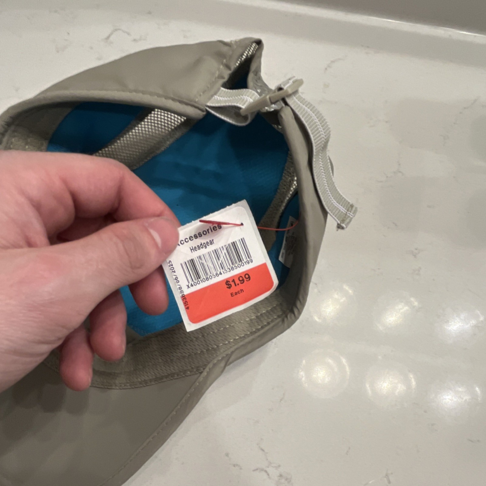 Arctic Air Beige Silver Reflective Cap with Mesh Ventilation