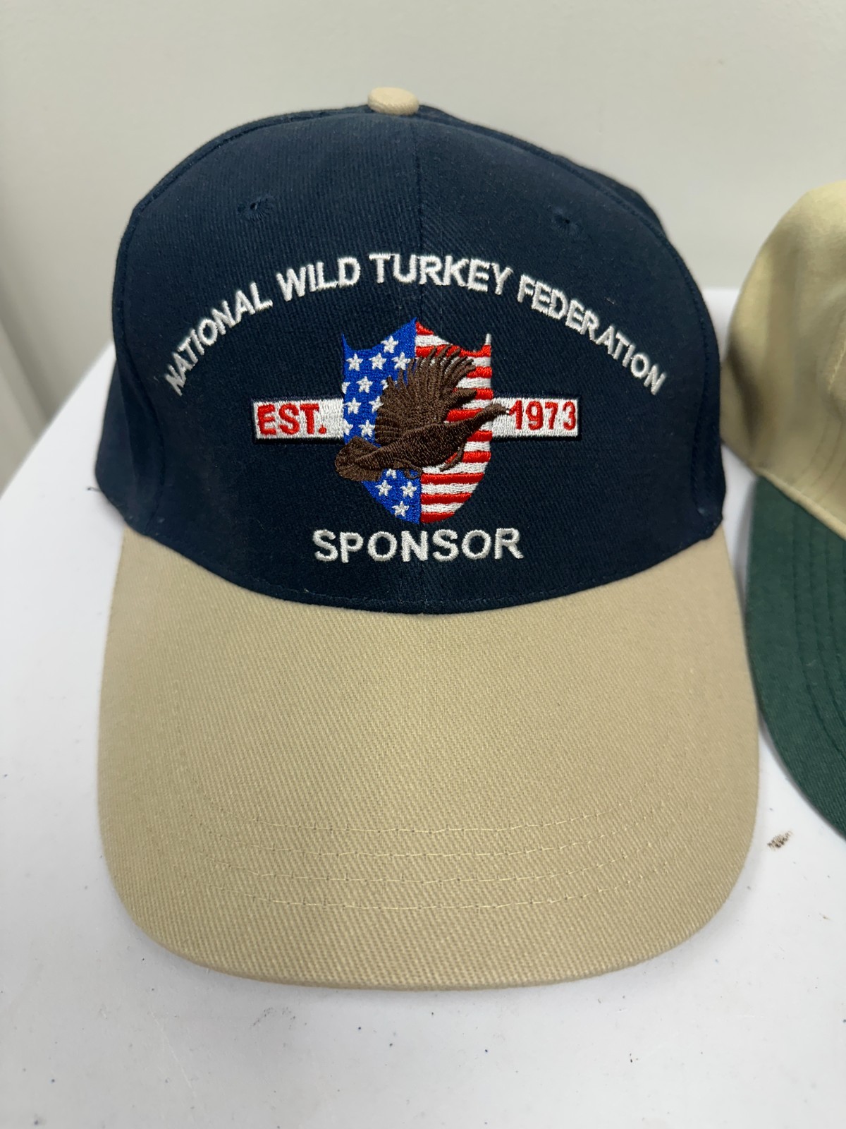 3 LOT VTG 90’s National Wild Turkey Federation NWTF Sponsor Committee Hats Caps
