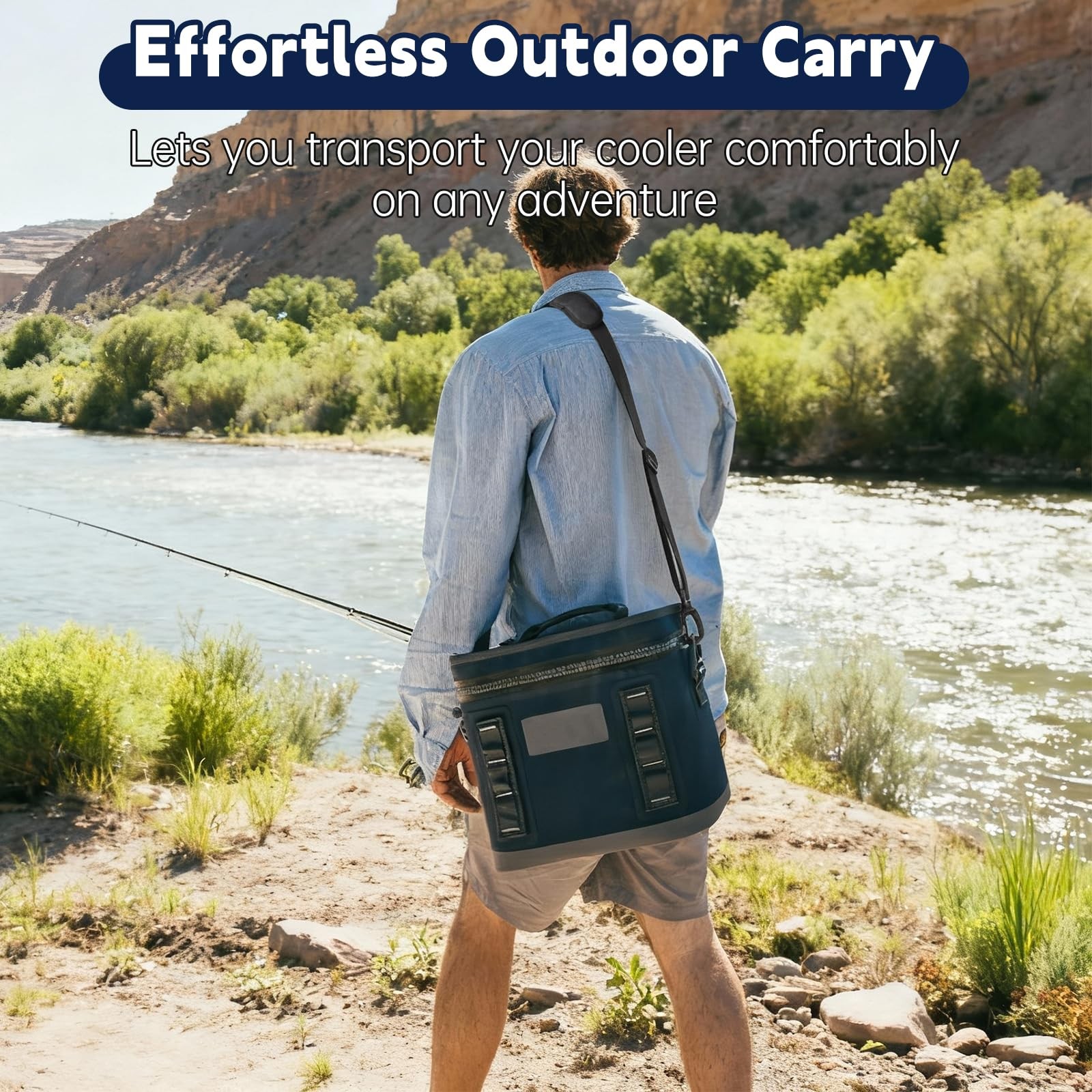 Adjustable Shoulder Strap for Cooler 63" Padded Nylon Webbing Accessories