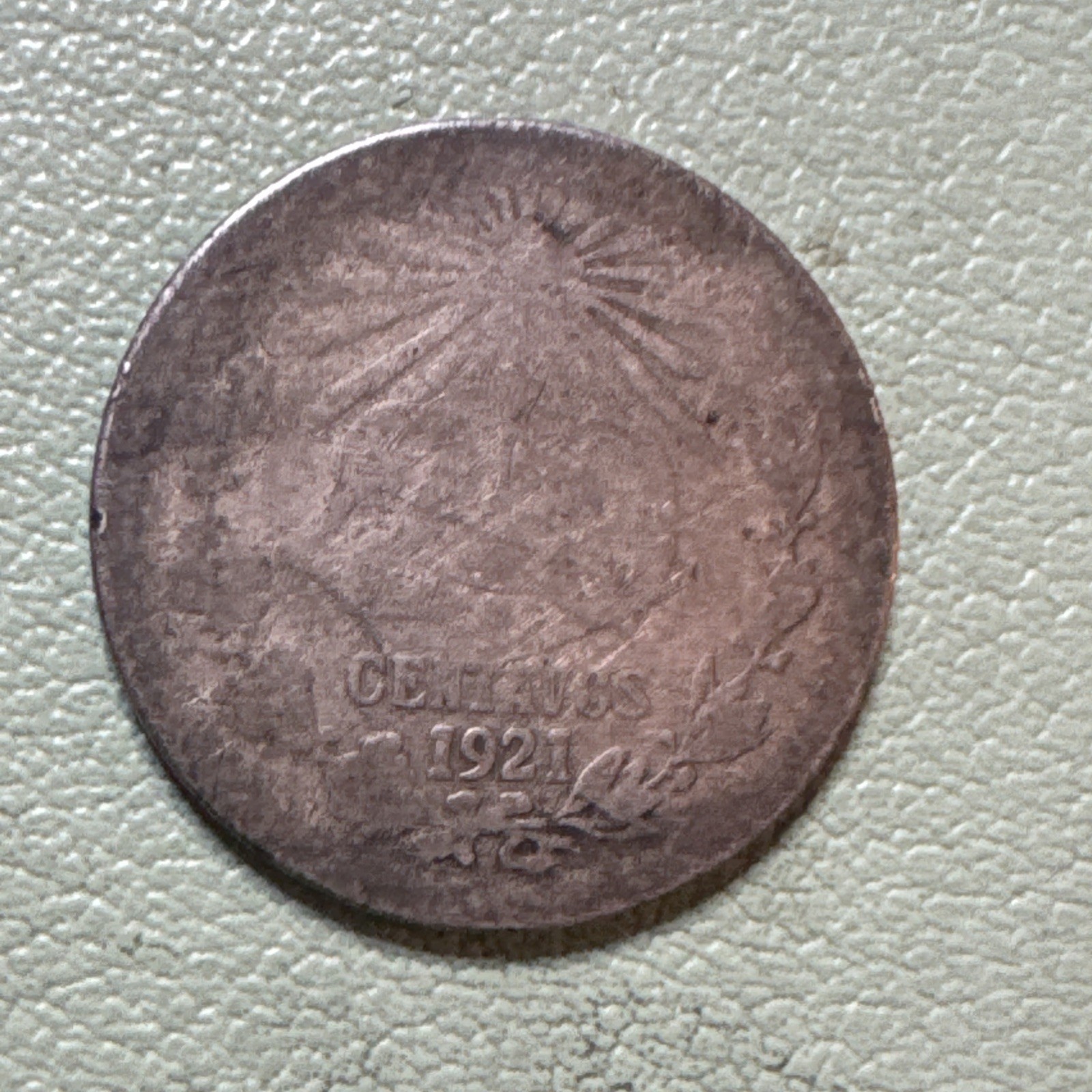 1921 Mexico 20 Centavos 0.720 Silver ASW 0.0772