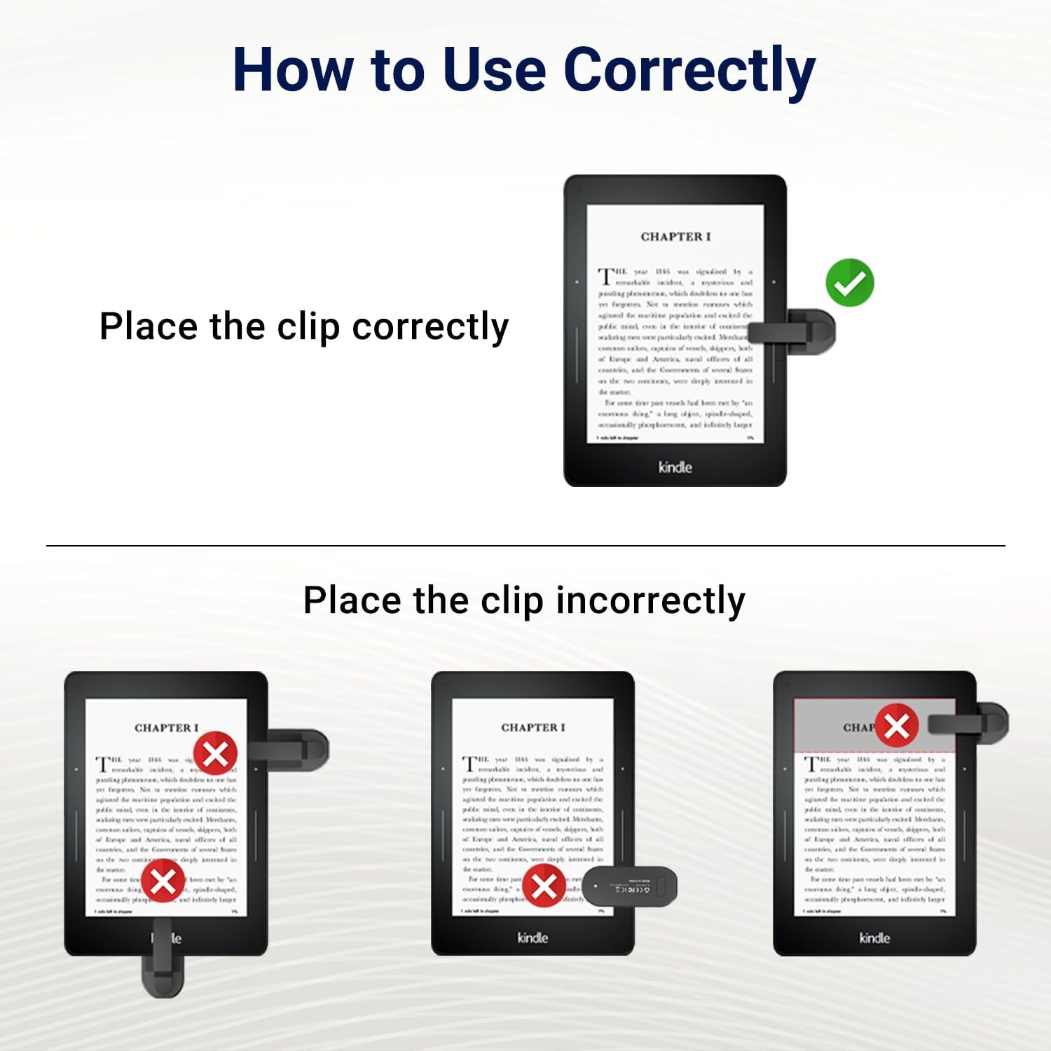 Page Turner Clicker for eReaders, Tablets & Cameras, w/ Wrist Strap & Bag
