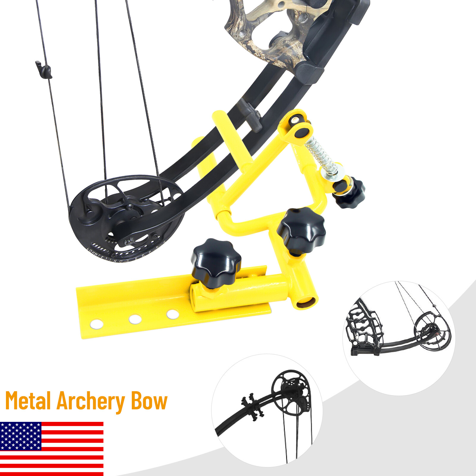 Universal Archery Bow Vise + Bow String Level Combo Tuning for Compound Bow NEW