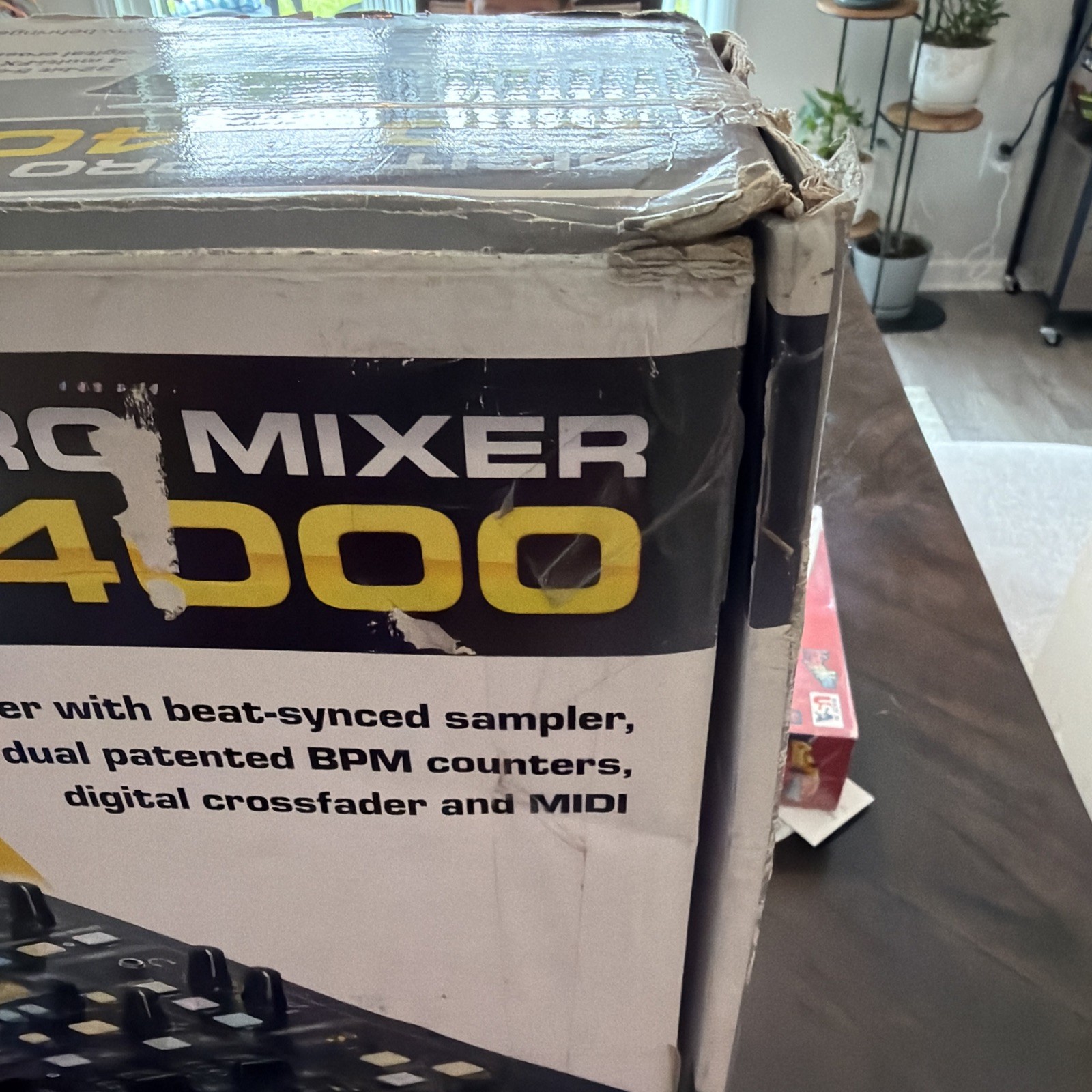 Behringer DDM4000 Professional 5- Channel DJ Mixer W/Sampler Fx, Duel BPM Counte