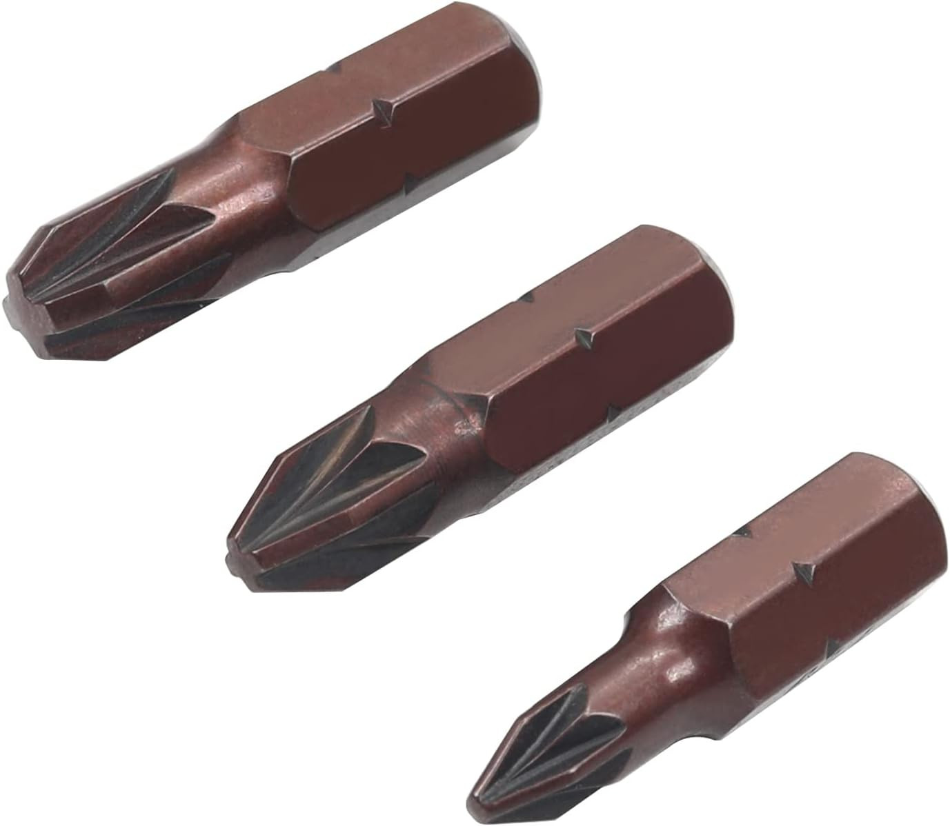 Pozidriv Screwdriver Bits, PZ1+PZ2+PZ3 Pozidriv Head Screw Driver Bit, with 1...