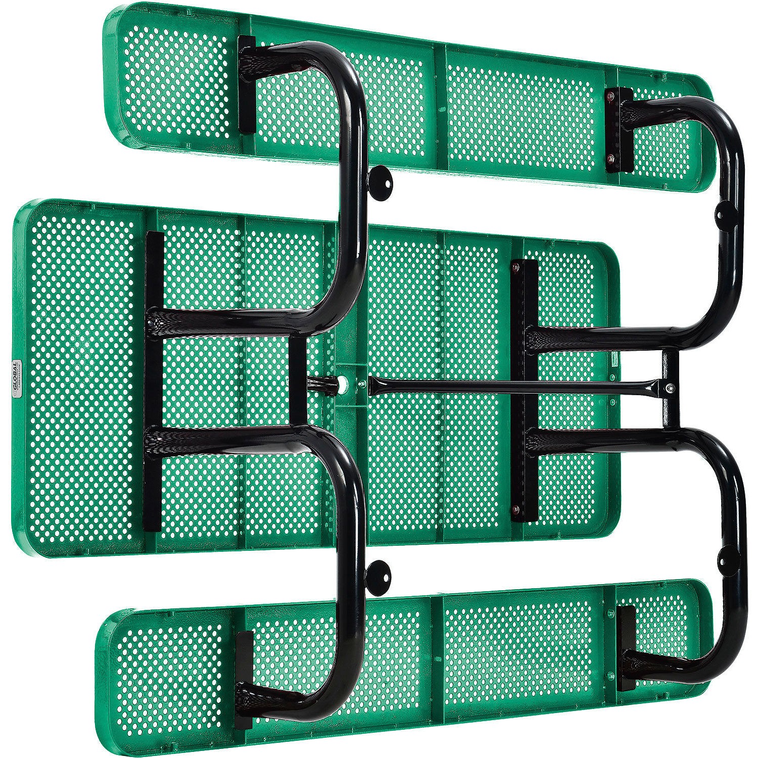 72" Rectangular Picnic Table Surface Mount Green