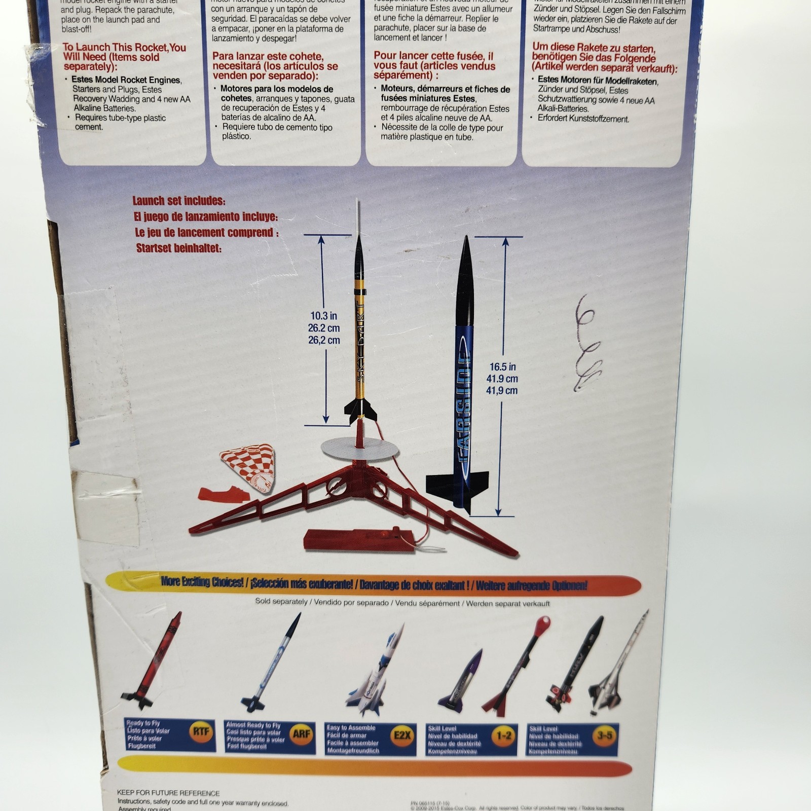 Estes Solar Scouts Model Rocket Launch Set -2 Rockets With Controller&Launch Pad