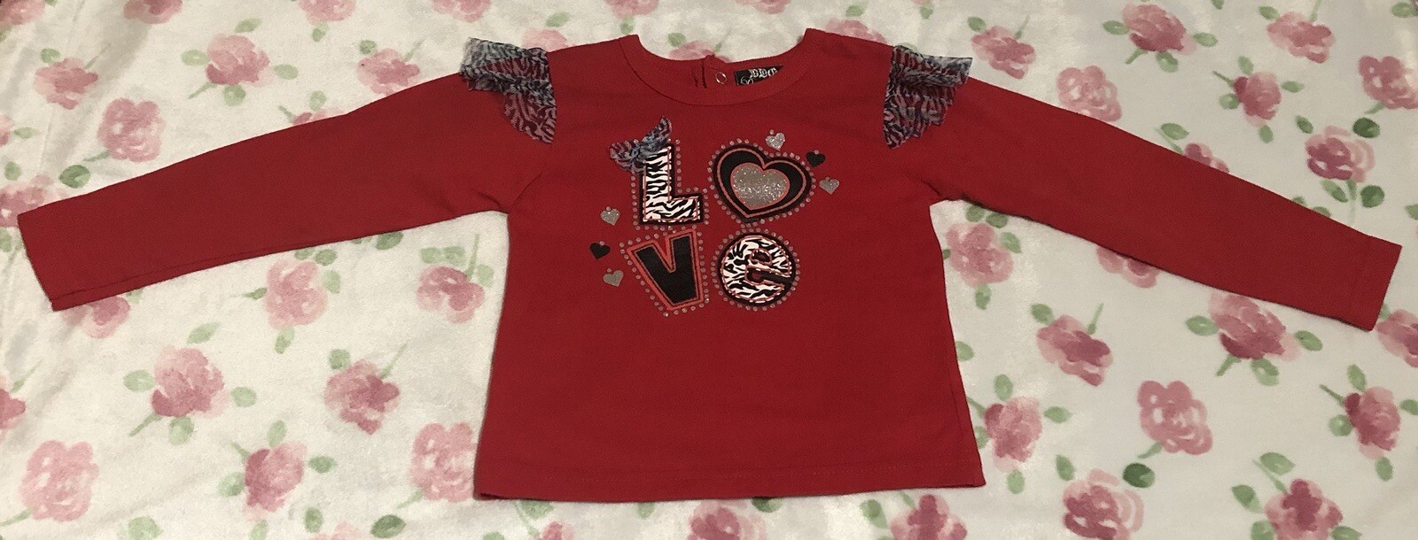 DDG Darlings 2T Red Long Sleeve Shirt