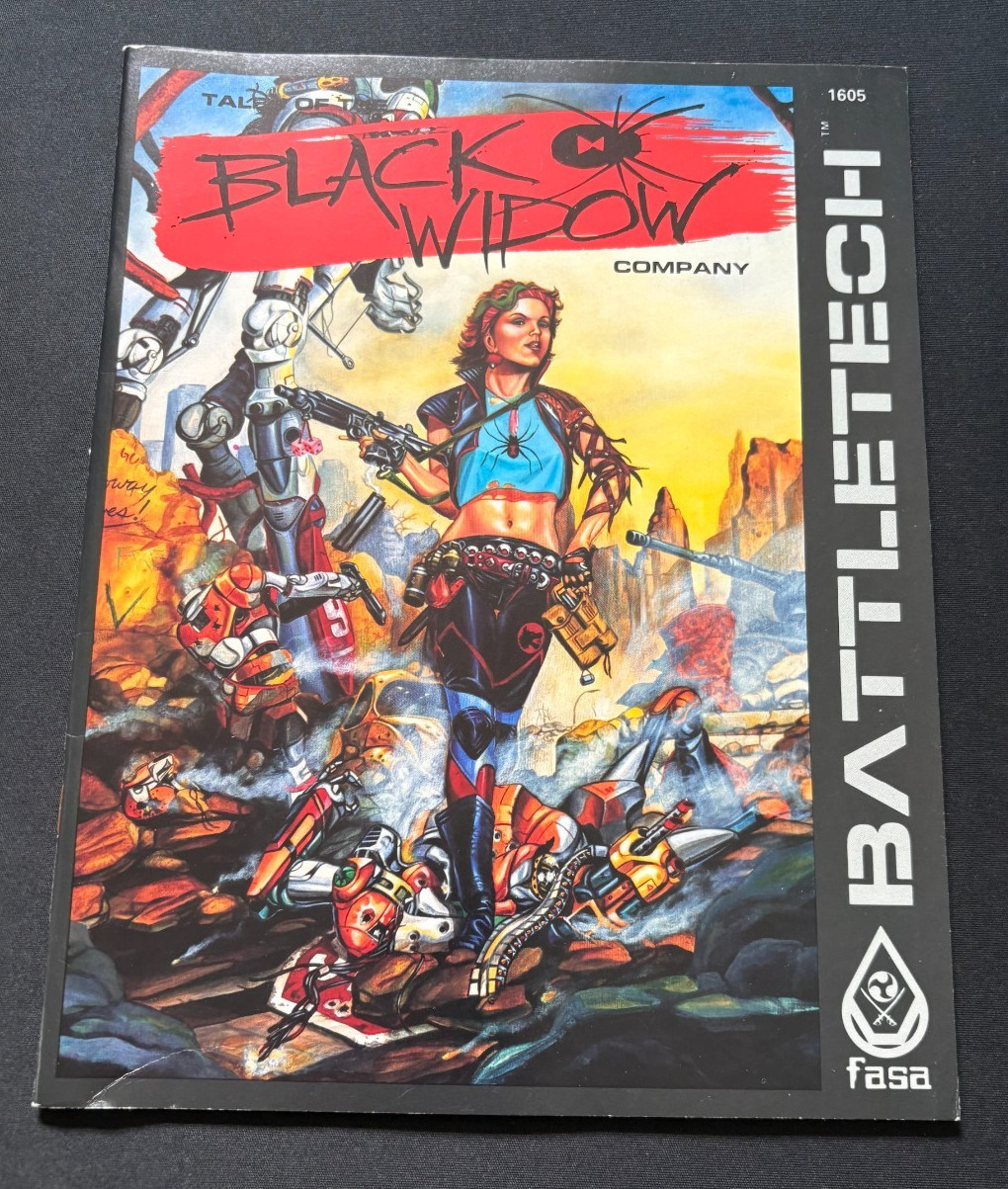 Vintage 1985 FASA BATTLETECH Scenario TALES OF THE BLACK WIDOW COMPANY 1605