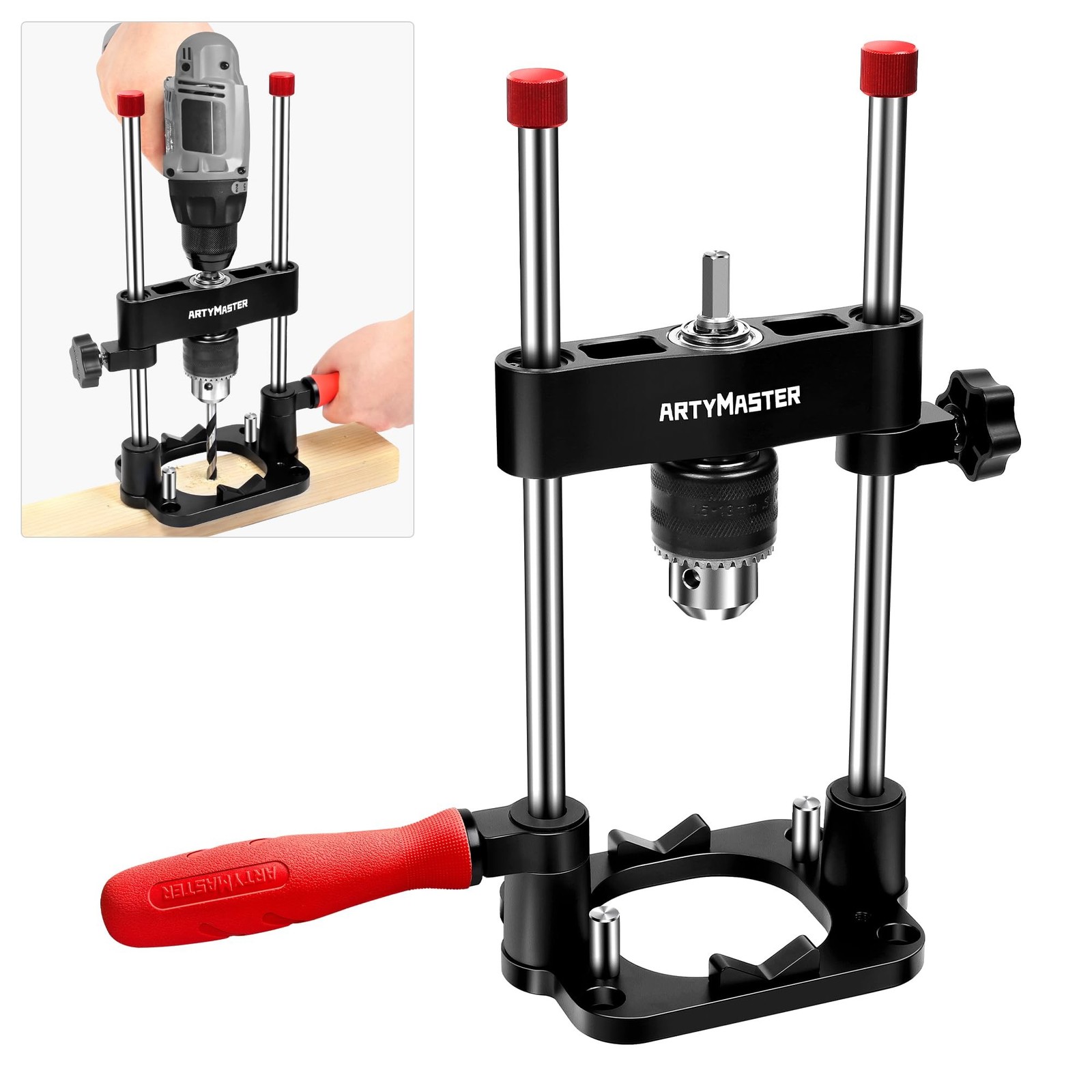 ArtyMaster Portable Drill Guide for Straight Holes – Precision Drilling Ji