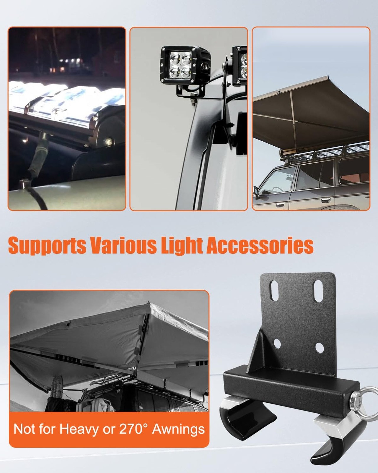 Upgraded Triangular Reinforcement Universal Roof Rack Mounting Brackets for A...
