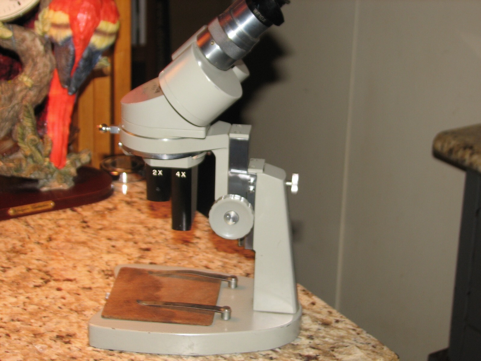 Vintage UNITRON M S F 39482 stereo binocular microscope, Tested, Working