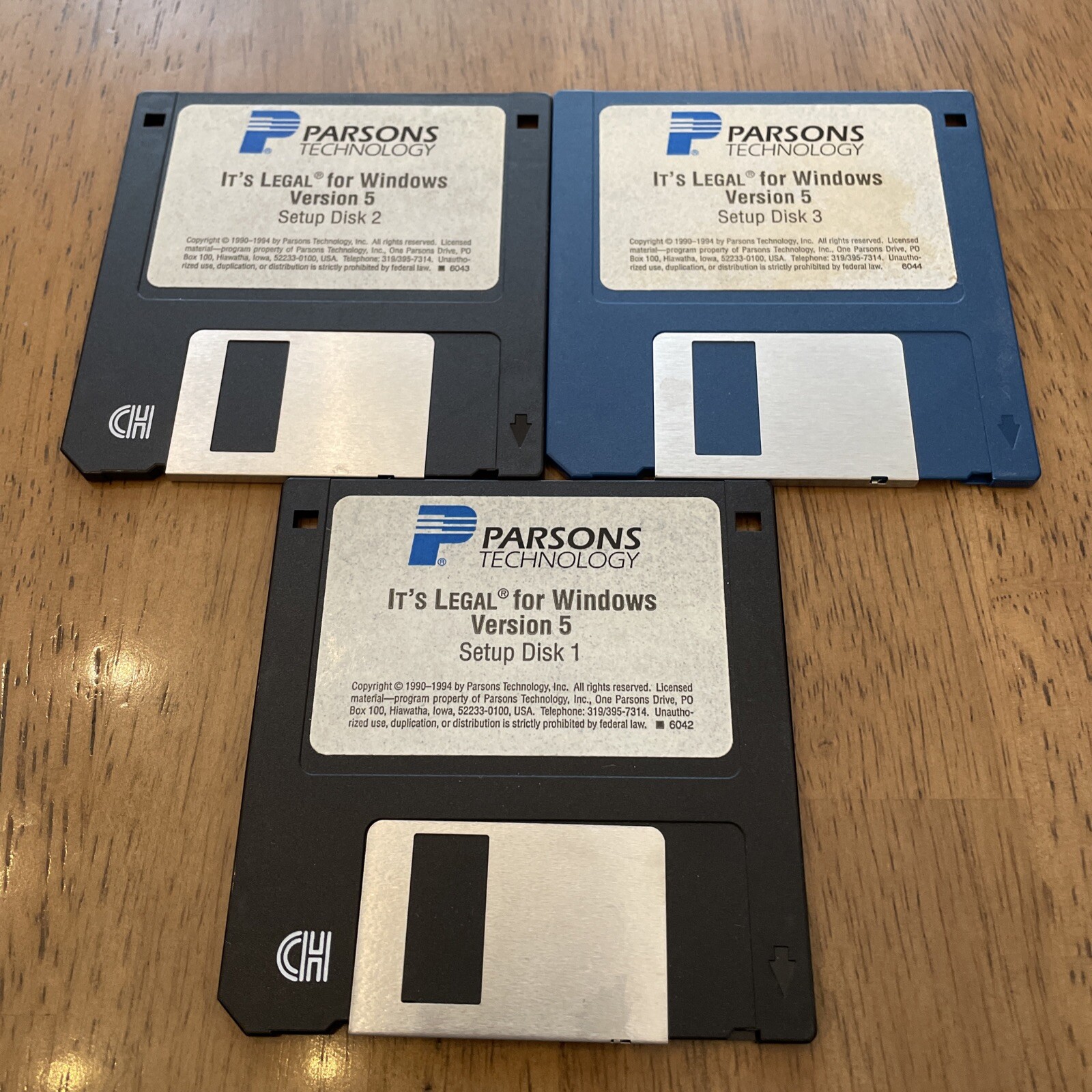 IT'S LEGAL FOR WINDOWS  VERSION 5 SOFTWARE By Parsons Technology 3.5” Floppy