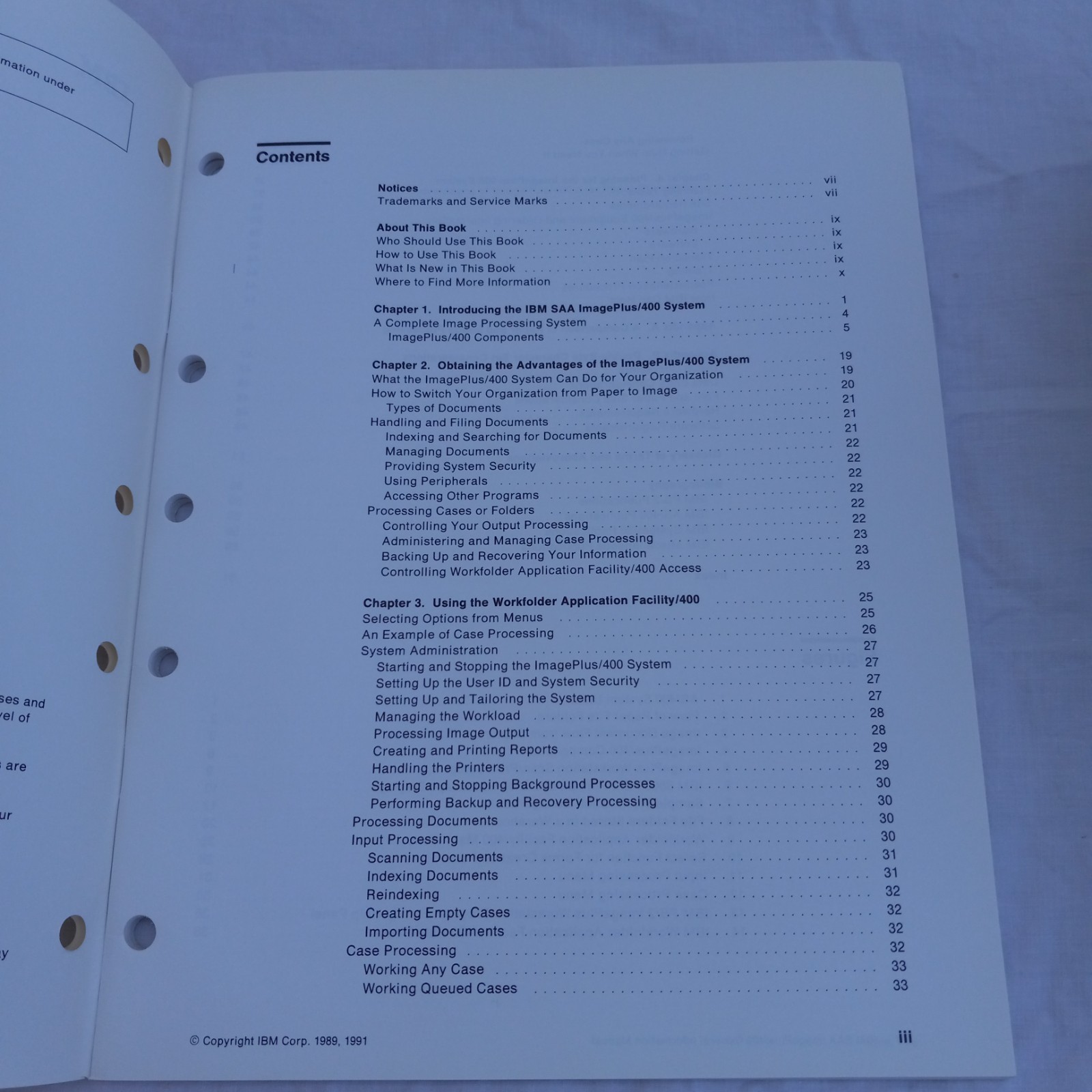 1991 2nd Ed IBM SAA ImagePlus GENERAL INFO MANUAL AS/400 Guide 64pg