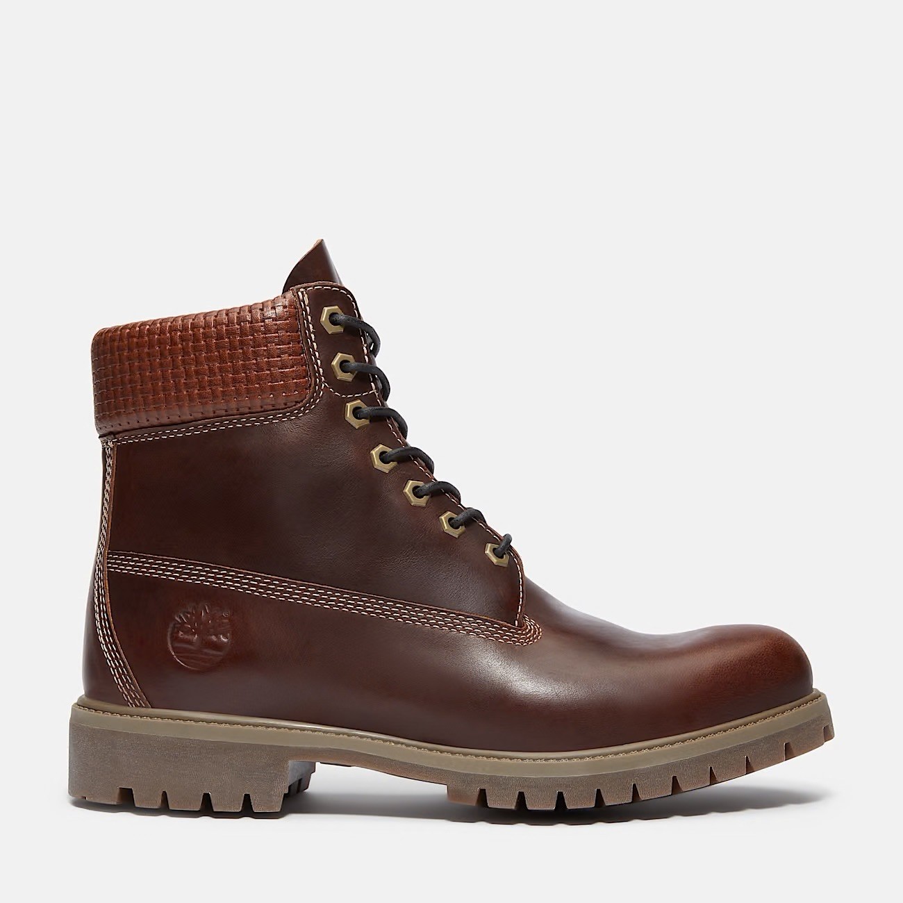 Men's Timberland Premium 6 Waterproof BOOTS BROWN FULL GRAIN LEATHER TB0A2P6WEIU
