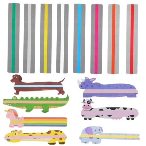 15pcs Dyslexia Reading Tools Highlighting Guided Read Strips for Kids ADHD