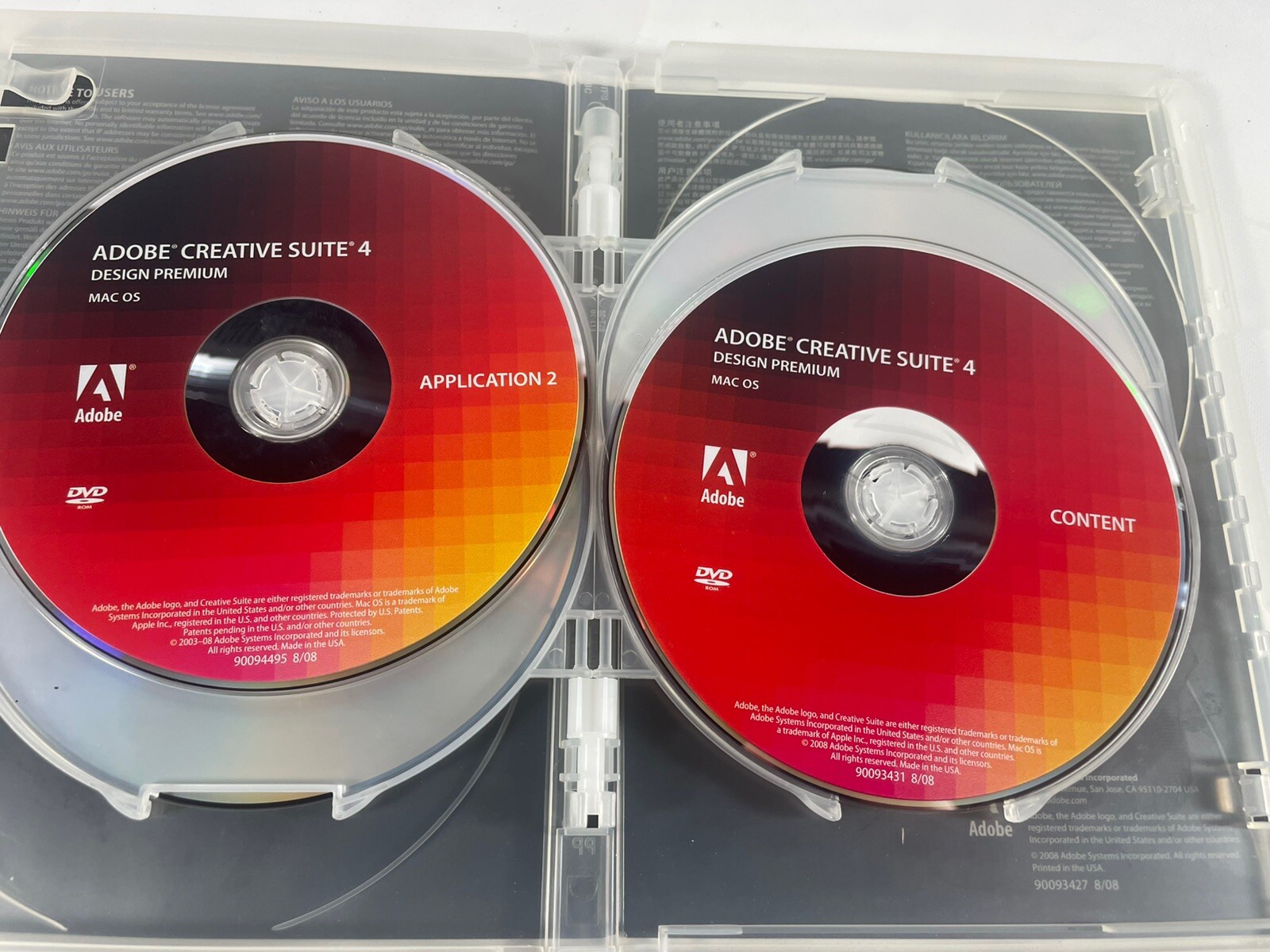 Adobe Creative Suite 4 CS4 Design Premium For MAC OS Full Retail DVD Version
