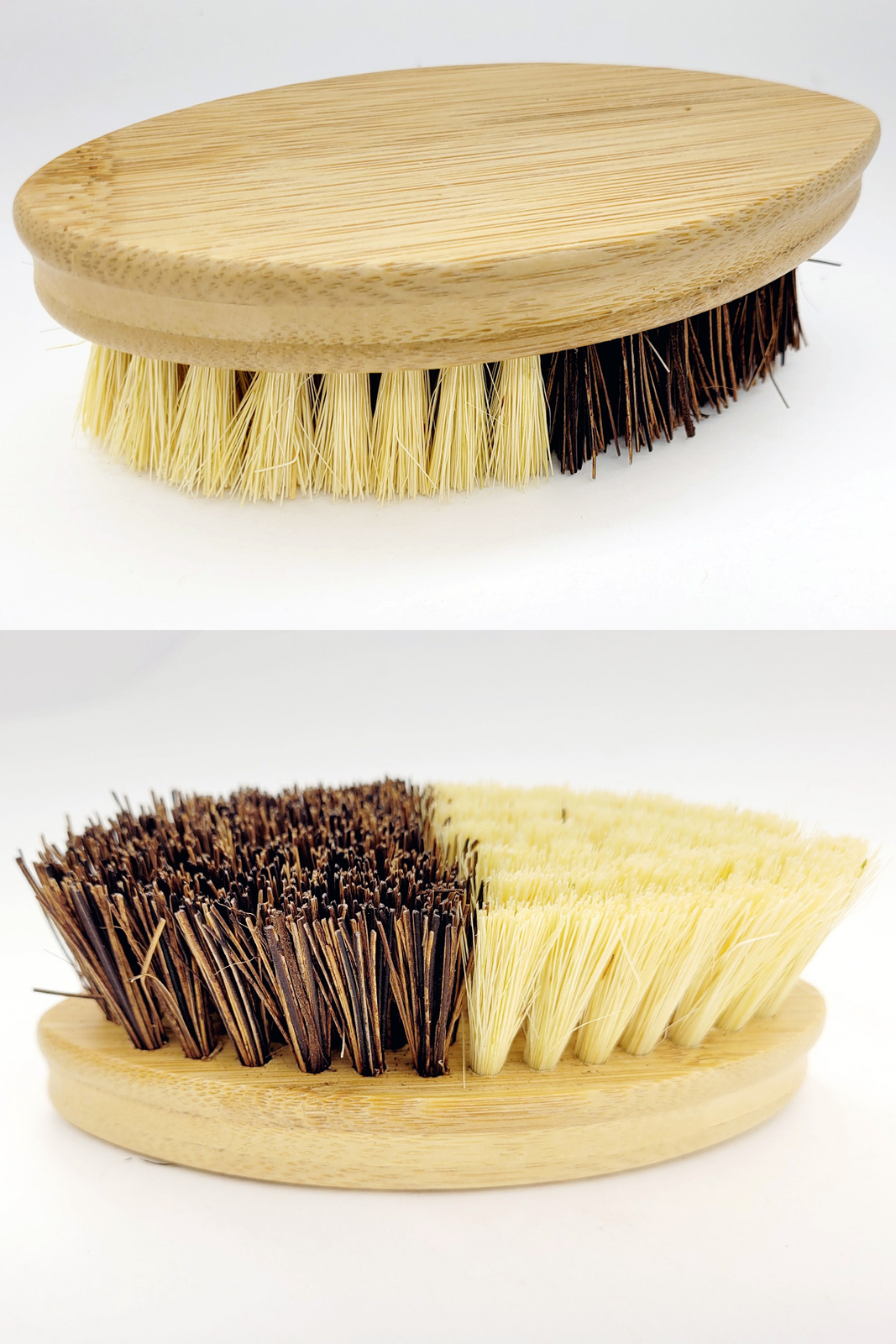 Simply Good Dual Bristle Eco-Friendly Scrub Brush - Two Scrubbing Tools In One