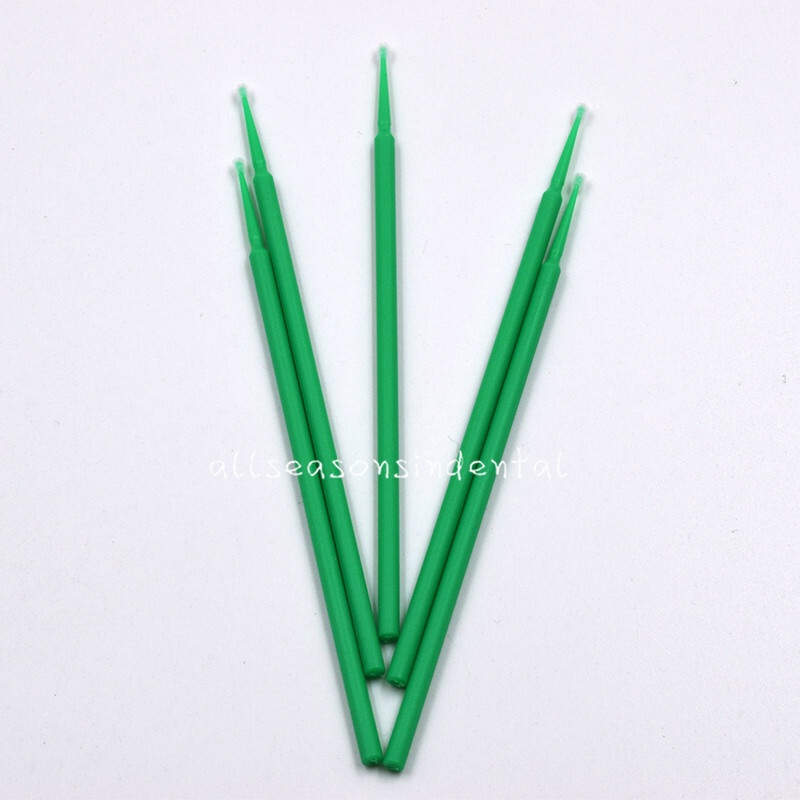 100 Pcs Dental Micro Brush Disposable Materials Tooth Applicators Medium 2.0mm